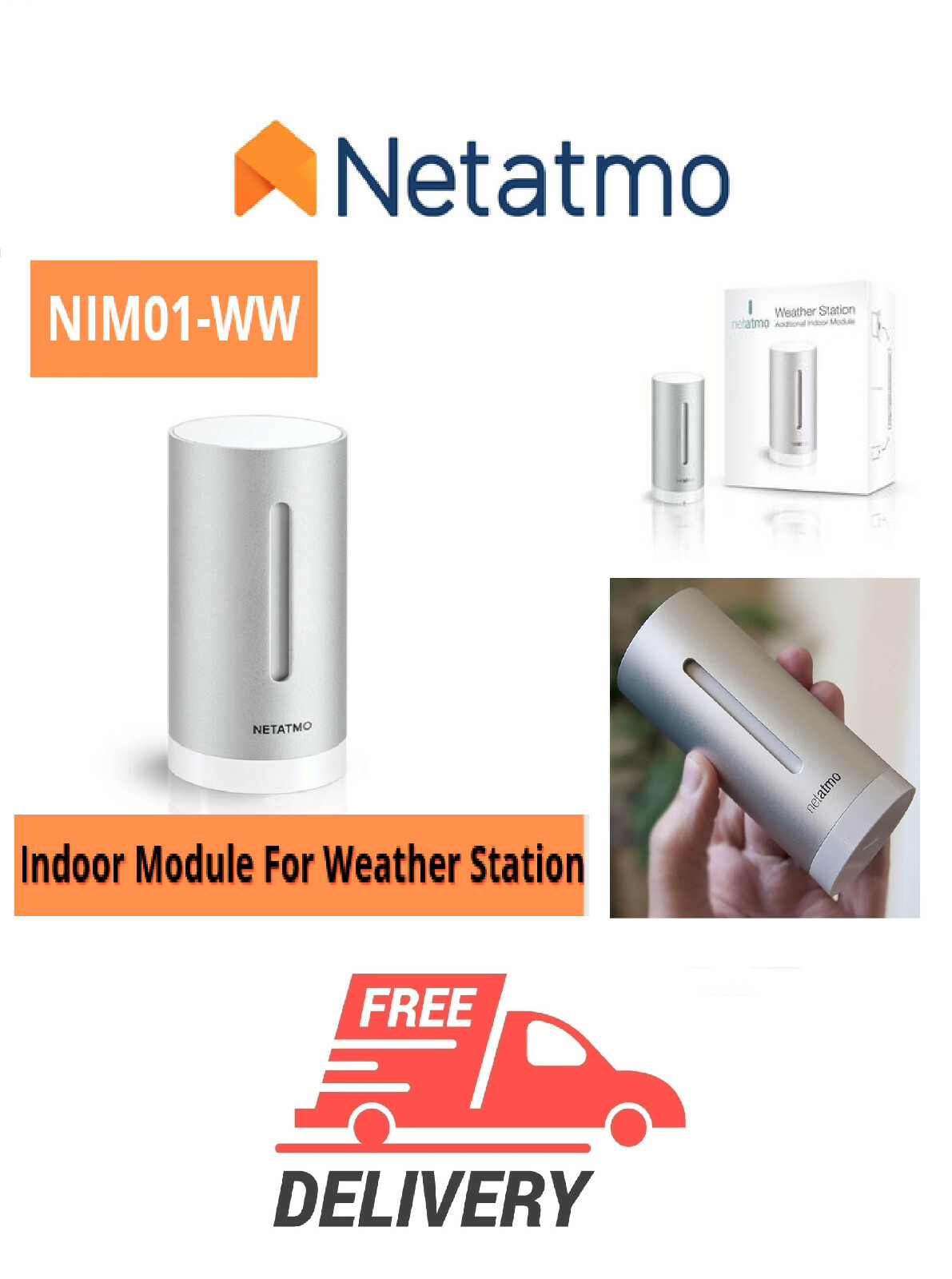 Netatmo Additional Indoor Module For Weather Station (NIM01-WW)