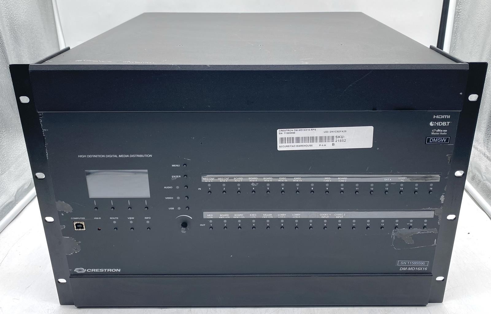 CRESTRON DM-MD16X16-RPS SWITCH N/A