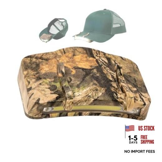Night Vision Cap Light –Compact, Clip-On Hat Flashlight Powered by AAA | Dual