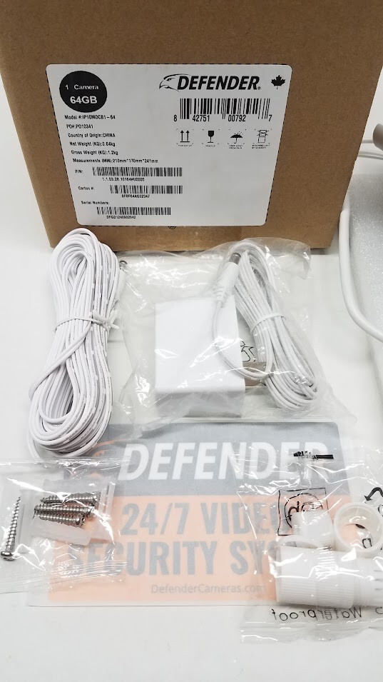 Defender AI Powered Guard Pro 3K Plus PTZ Dual Lens Security Camera 64GB