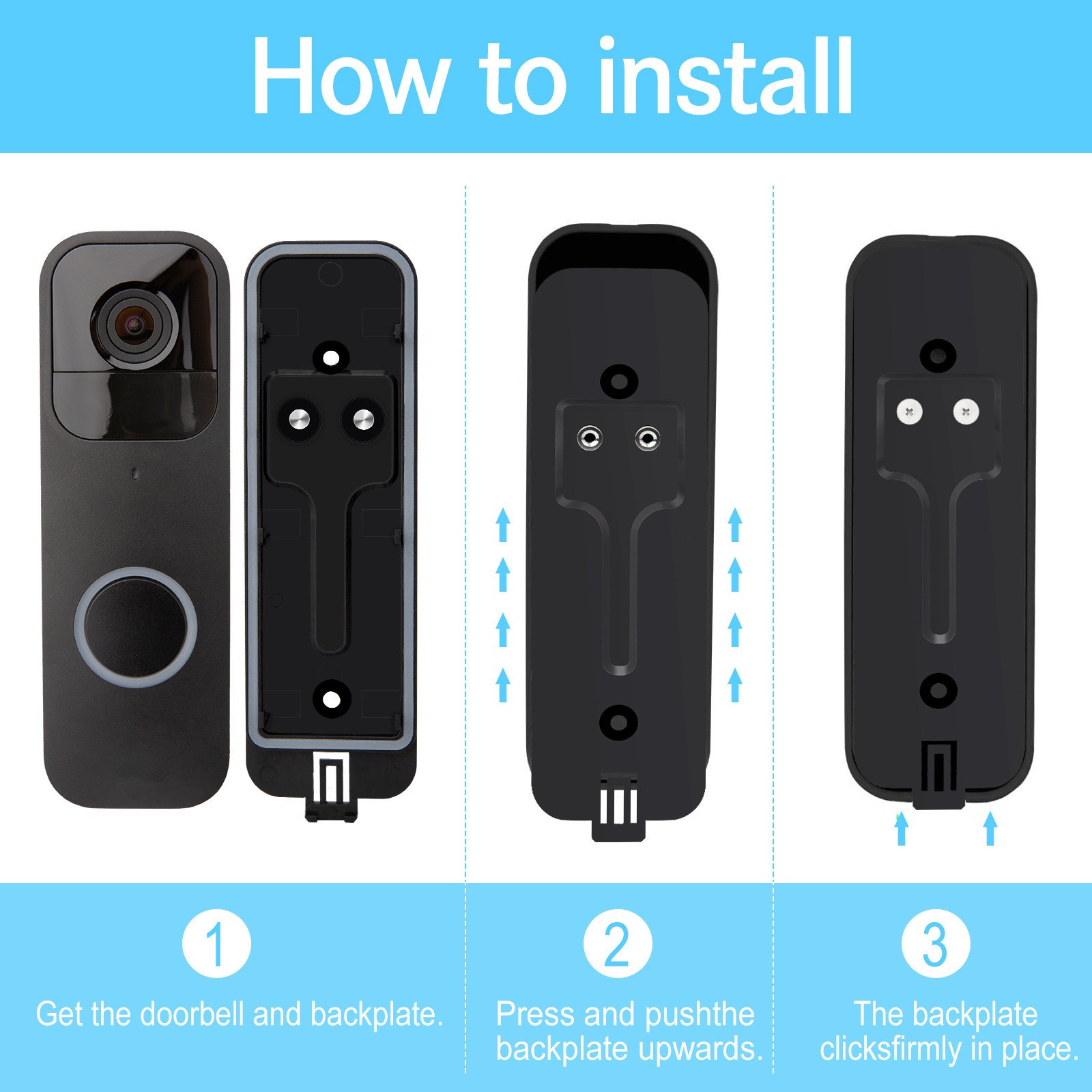 Backplate For Blink Video Doorbell Plastic Doorbell Back Plate Accessories