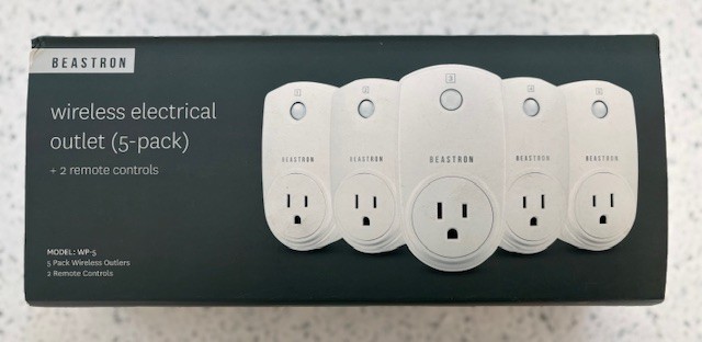 NEW, Beastron Remote Control Electrical Outlet Switch, White 5 Pack GREAT PRICE!