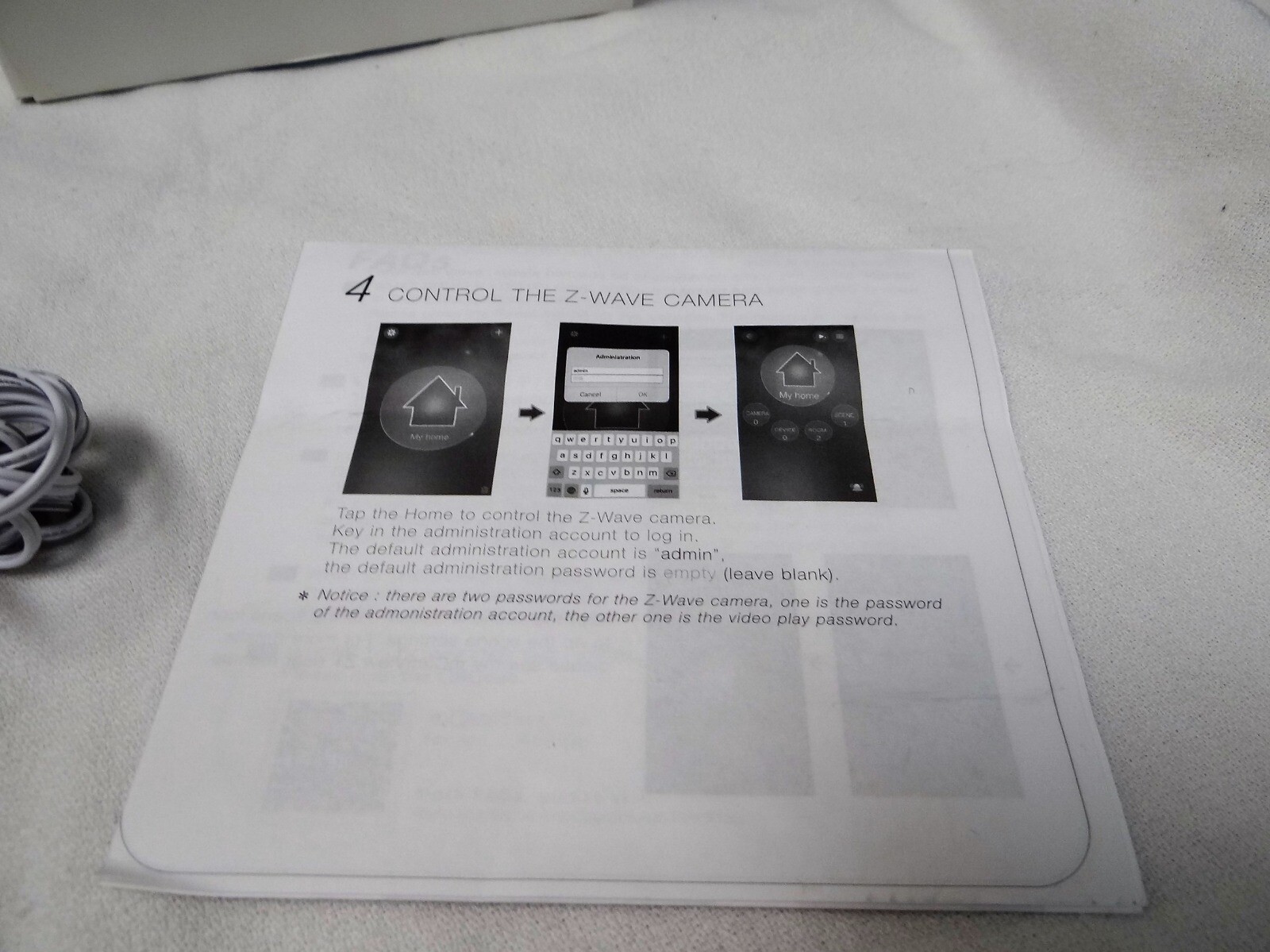 Z-Wave Camera Gateway 1MP HD Indoor IR Pan-Tilt Wifi IP Camera