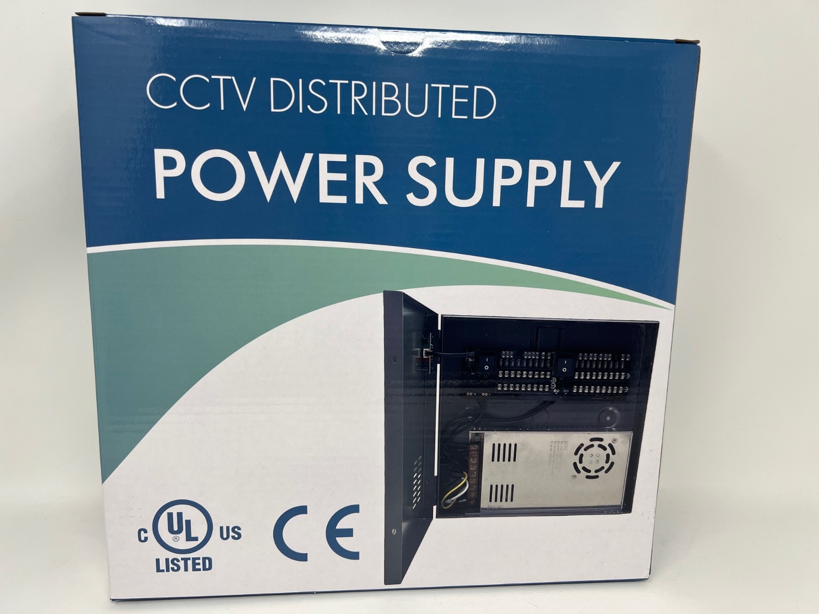 18-Port 10 Amp CCTV Power Distribution Box UL Listed, Input 110-220V