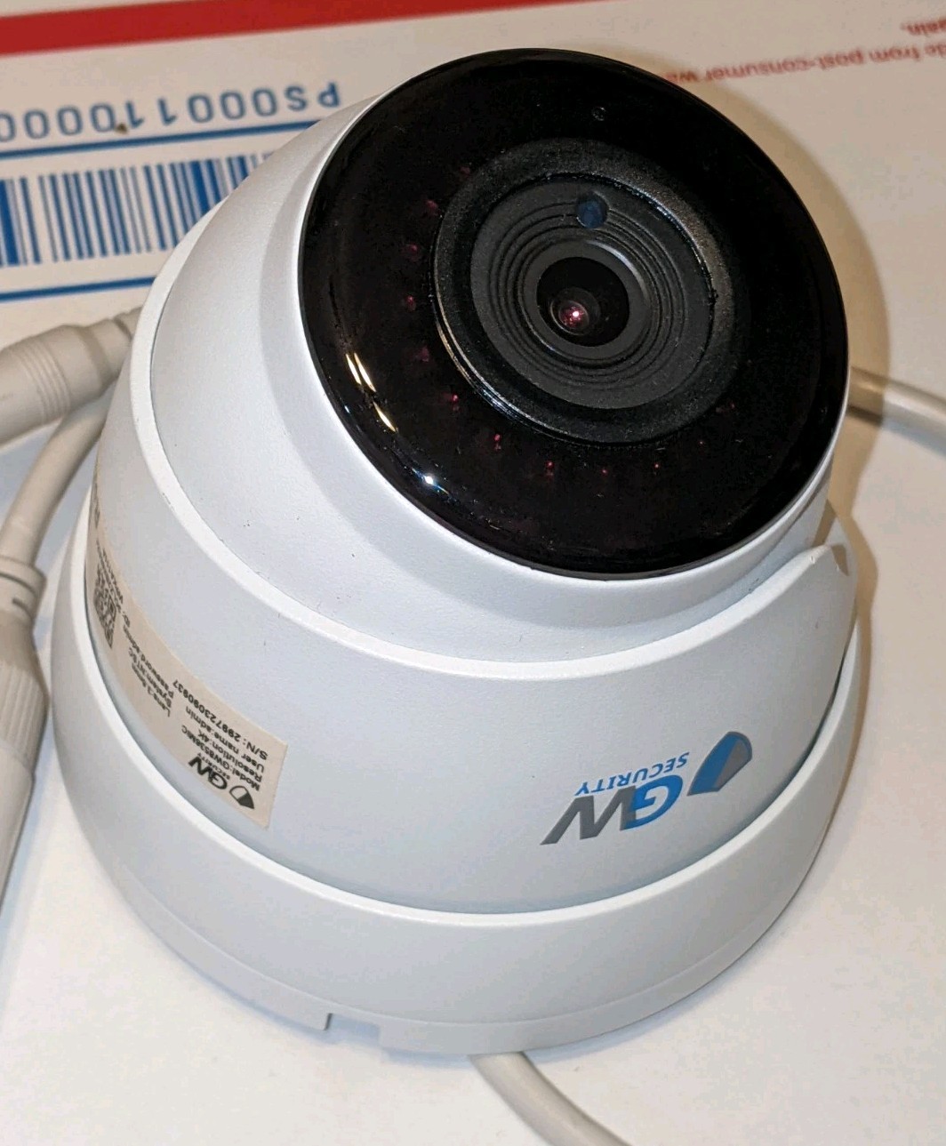GW Security GW8536MIC IP Security Camera 3.6mm, 4K Ultra HD w/ 60 Ft Cat5e Cable
