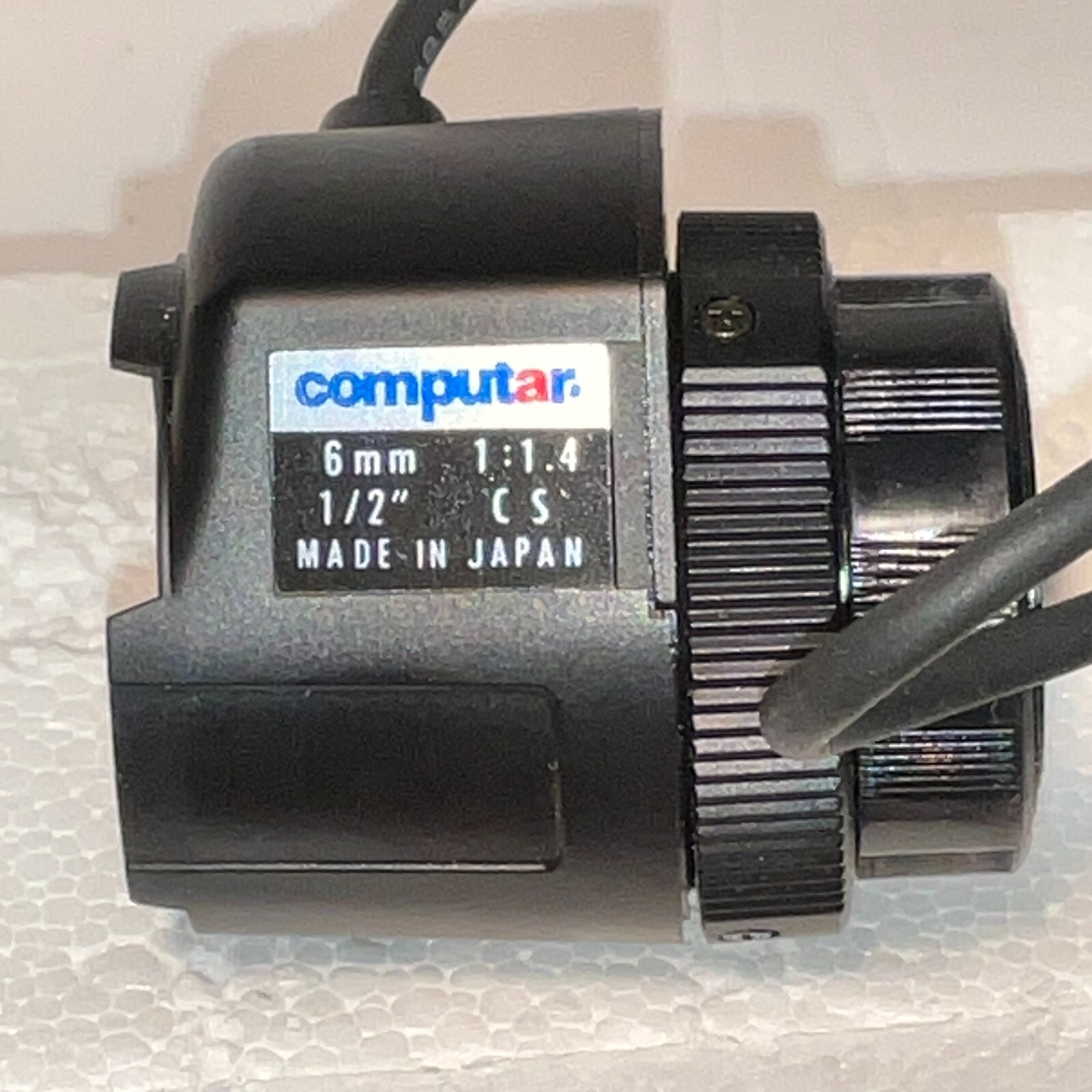 Computar 6mm 1:1.4 1/2″ CS Security Camera TV Lens – open box – excellent cond