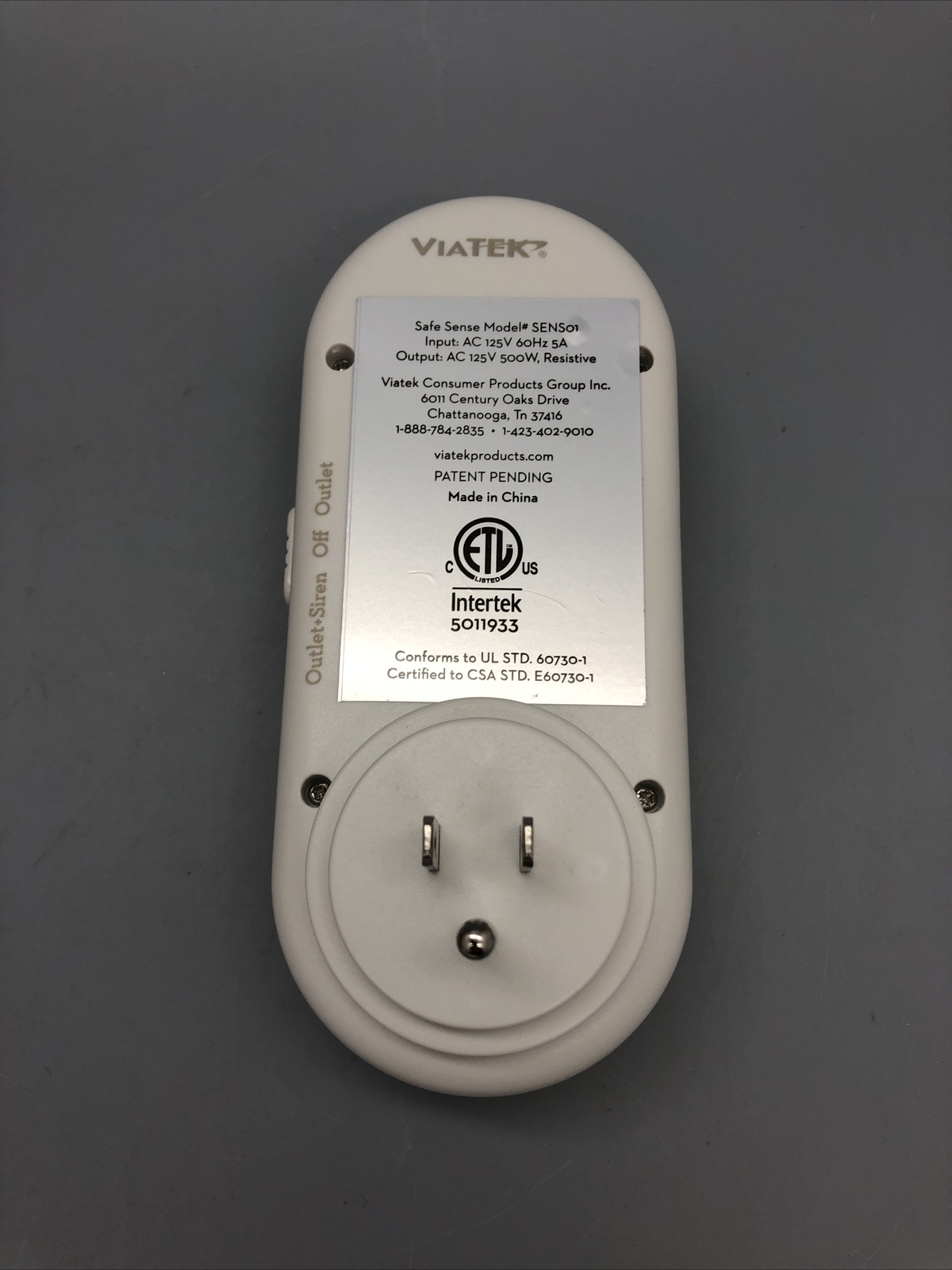 SafeSense Sound/Air Sensor and Home, Hotel, Travek Alarm – Brand New!