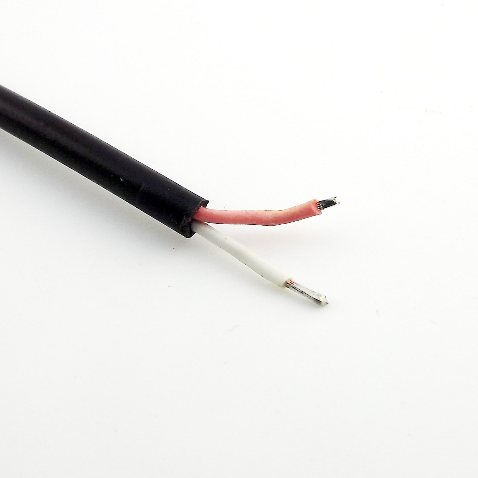 100x CCTV DC Power Plug Connector 5.5mm x 2.5mm Male Right Angle Cord Cable 1FT