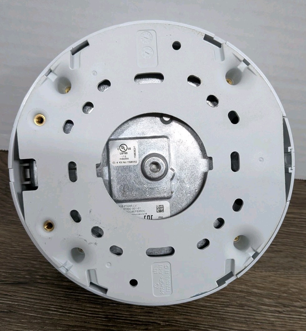 Axis Dome Network Security IP PoE Camera P3245-LVE 01593-001 9mm Tested Reset