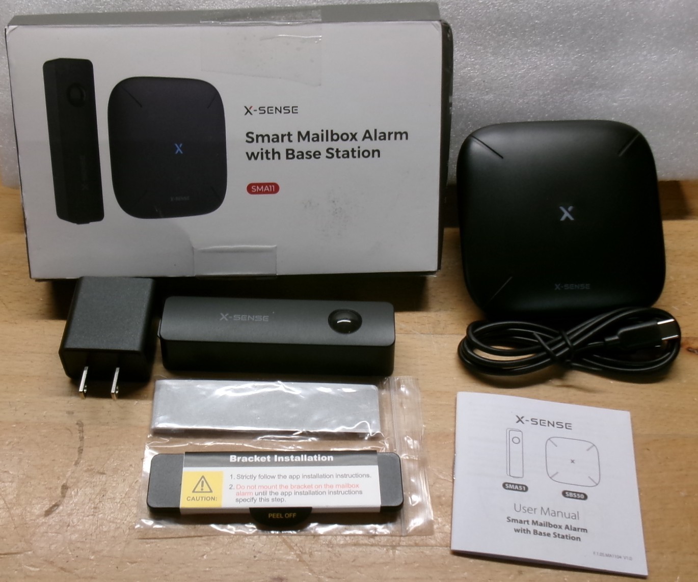X-Sense | Smart Mailbox Alarm Sensor & Base Station | SMA11 – Open Box