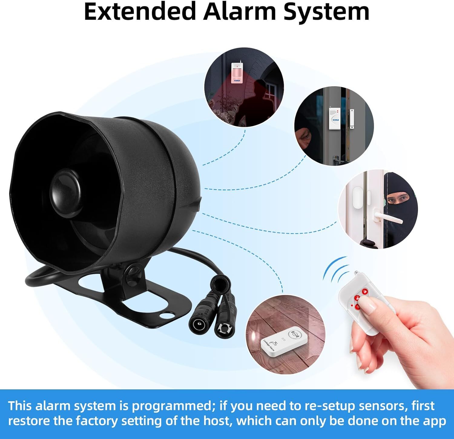 Siren Home Security Tuya Smart WiFi 120dB Loudly Speaker Alarm System Burglar US