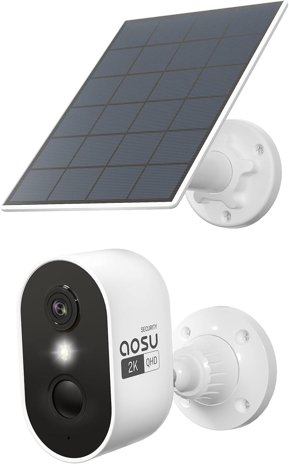 AOSU C7P2BH11 Solar-Powered Wireless Security Add-on Camera (SolarCam Pro)-Open