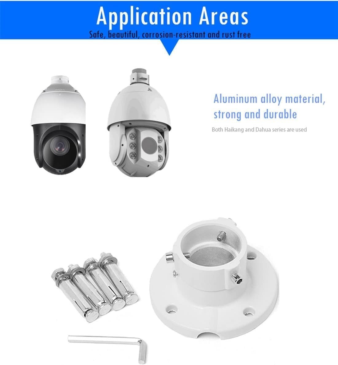 Durable Aluminum Pendant Ceiling Mount – Fits Various Cameras, Indoor/Outdoor