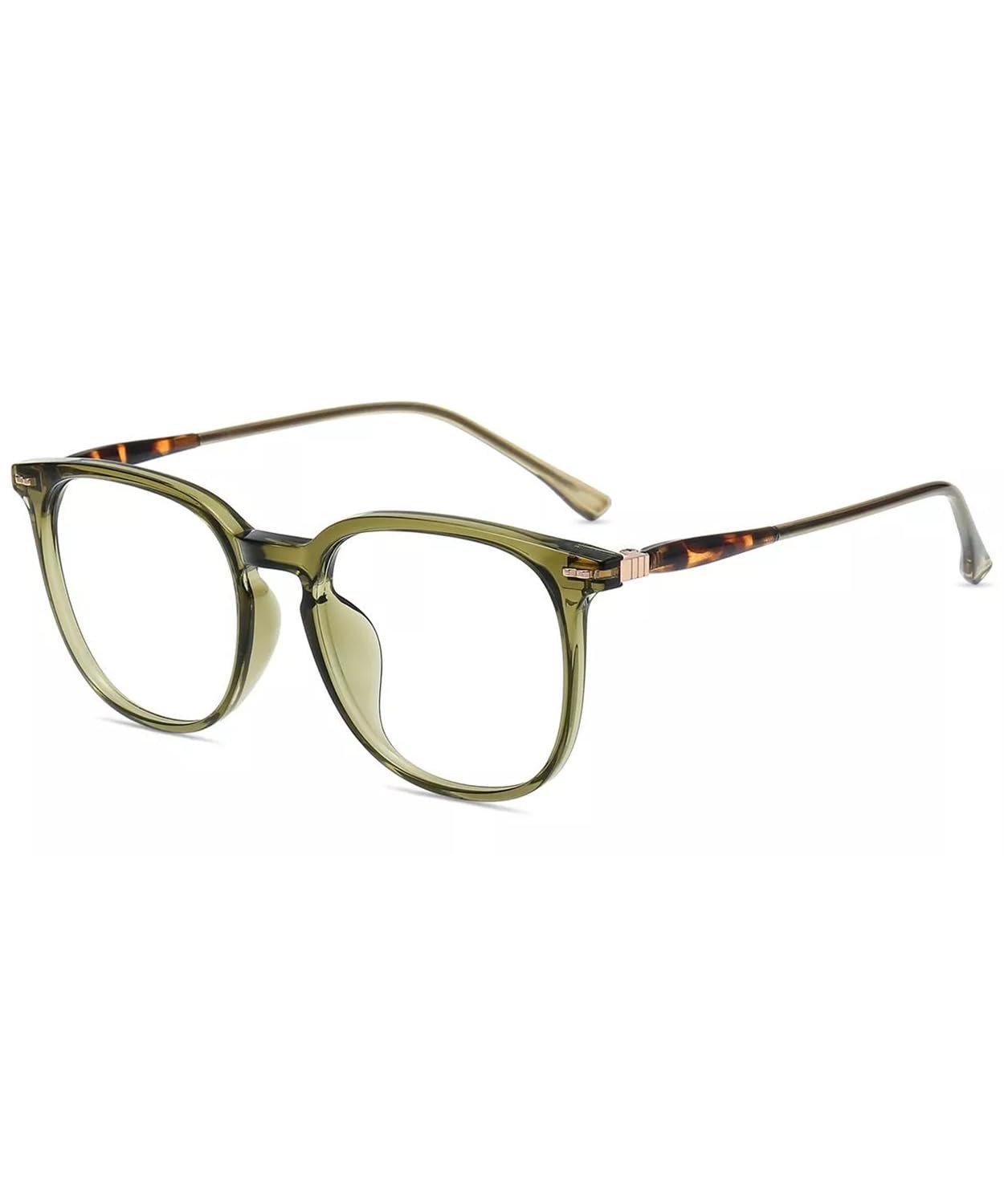 Firmoo Blue Light Glasses for Women/Men, Stylish Big Medium, Clear Green