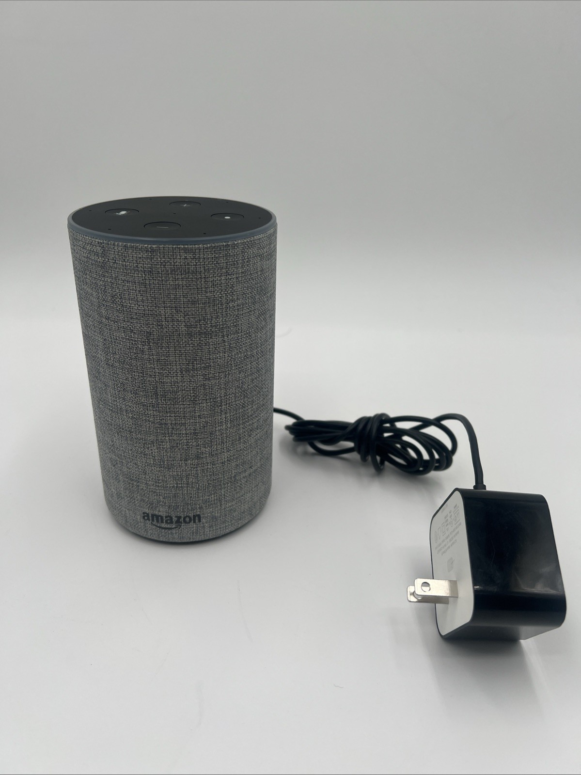 Amazon Echo 2nd Generation Smart Speaker With Alexa Dolby Sound Charcoal Black
