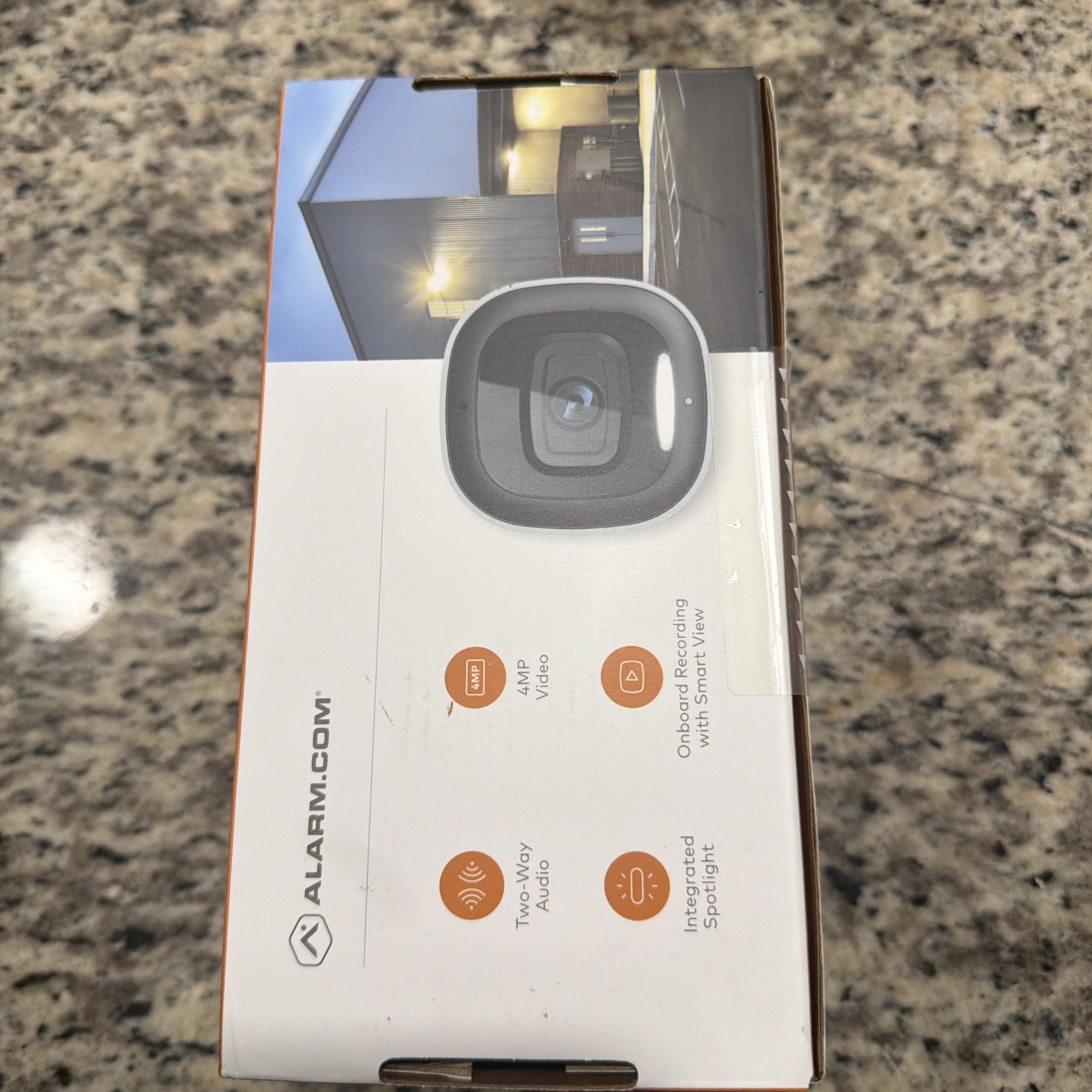 Alarm.com V730 4MP Outdoor WiFi Security Camera Spotlight Two-Way Audio