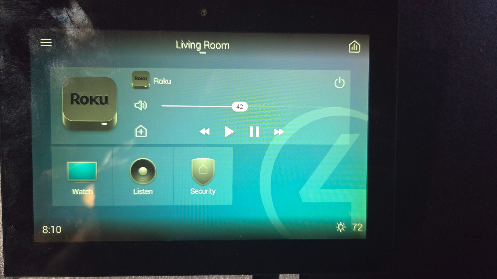Control4 T3 C4-WALL7-BL 7″ In-Wall Touch Screen TESTED PERFECT w/power mid box