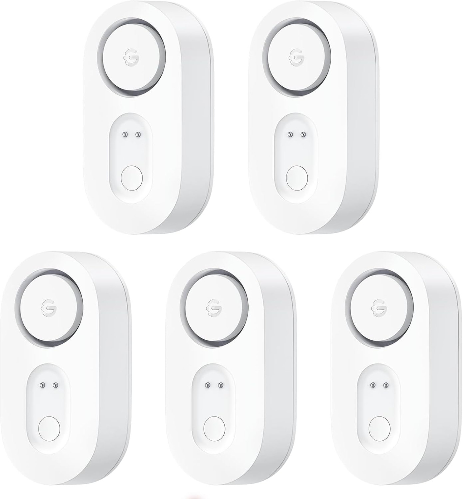 GoveeLife Water Leak Detector 5 Pack with 105dB Adjustable Alarm, Dual Sensor