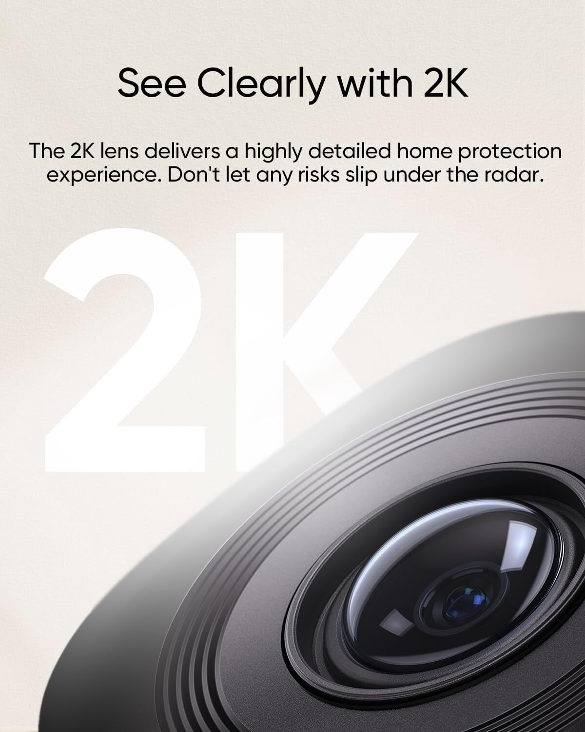 eufy Security Indoor Cam C220 2K Security Camera 360° PTZ Night Vision 2.4G WiFi