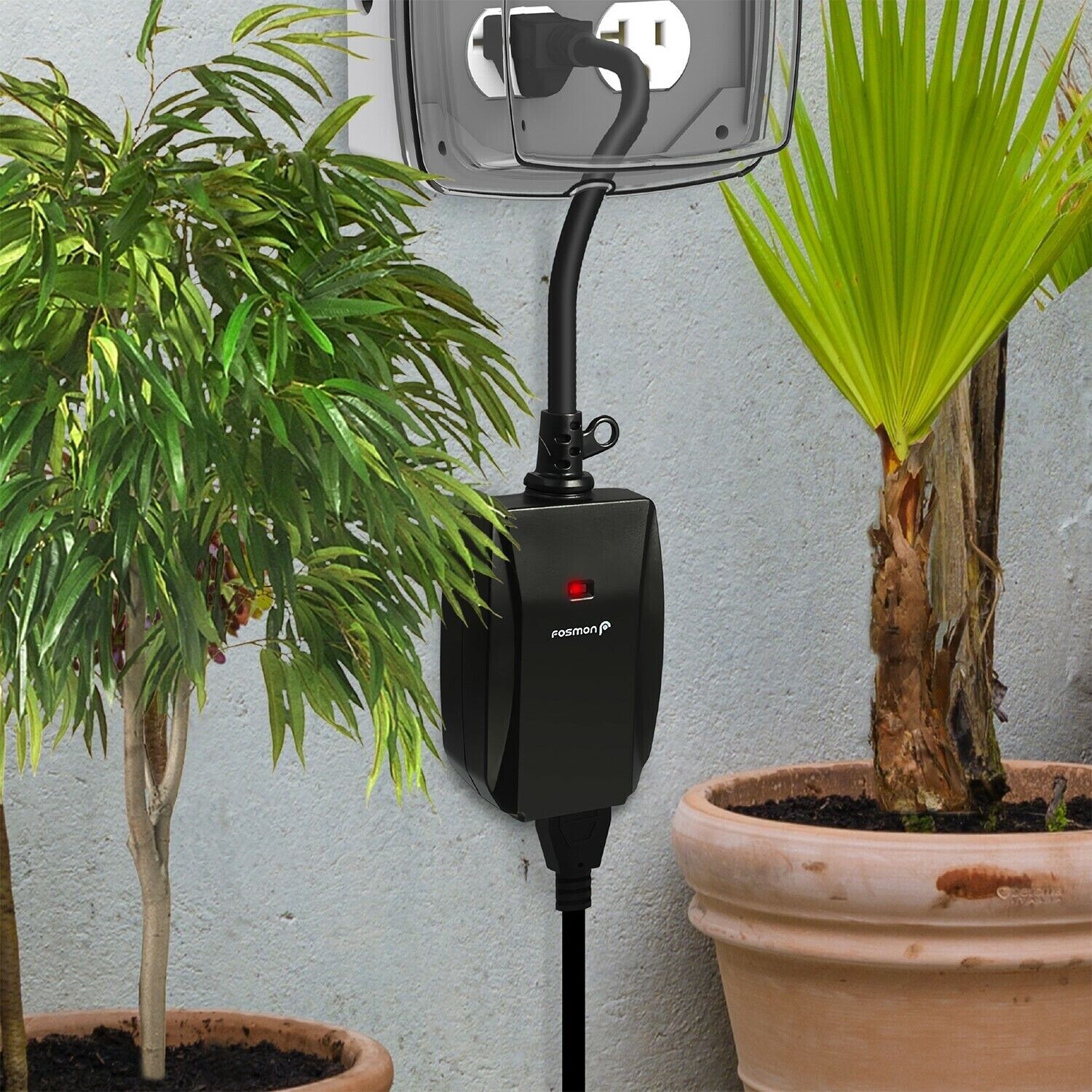 3x Waterproof Outdoor Lights Wireless Remote Control Outlet Power Switch Plug In