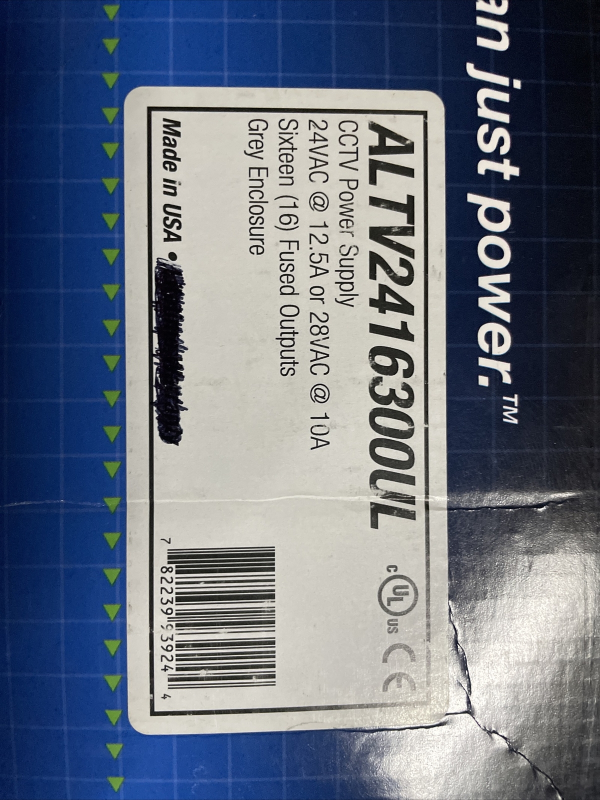 Altronix ALTV2416300UL3 CCTV Power Supply, 24 VAC 12.5 amp, 16 fused outputs