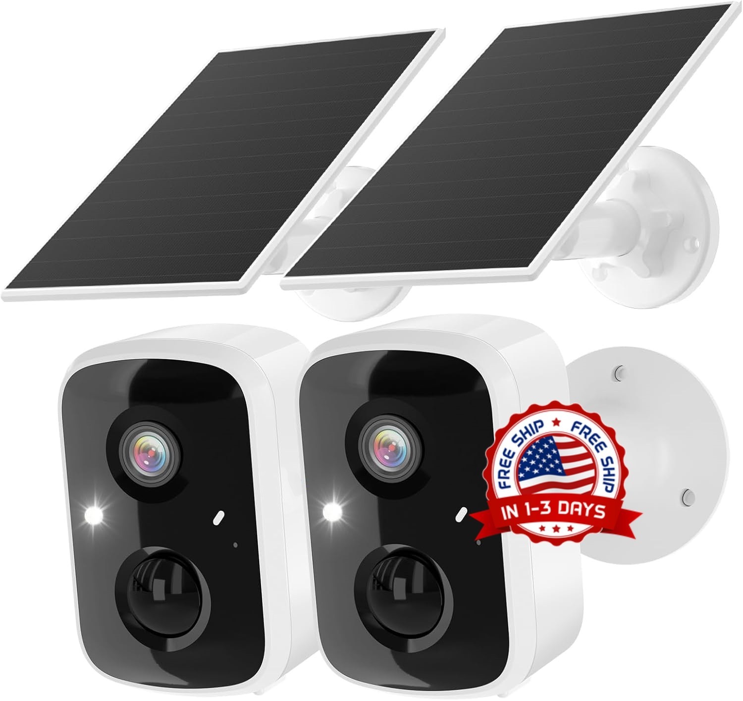 Camaras De Seguridad Para Exterior 1080P HD Wifi Inalambrica Con Vision Nocturna