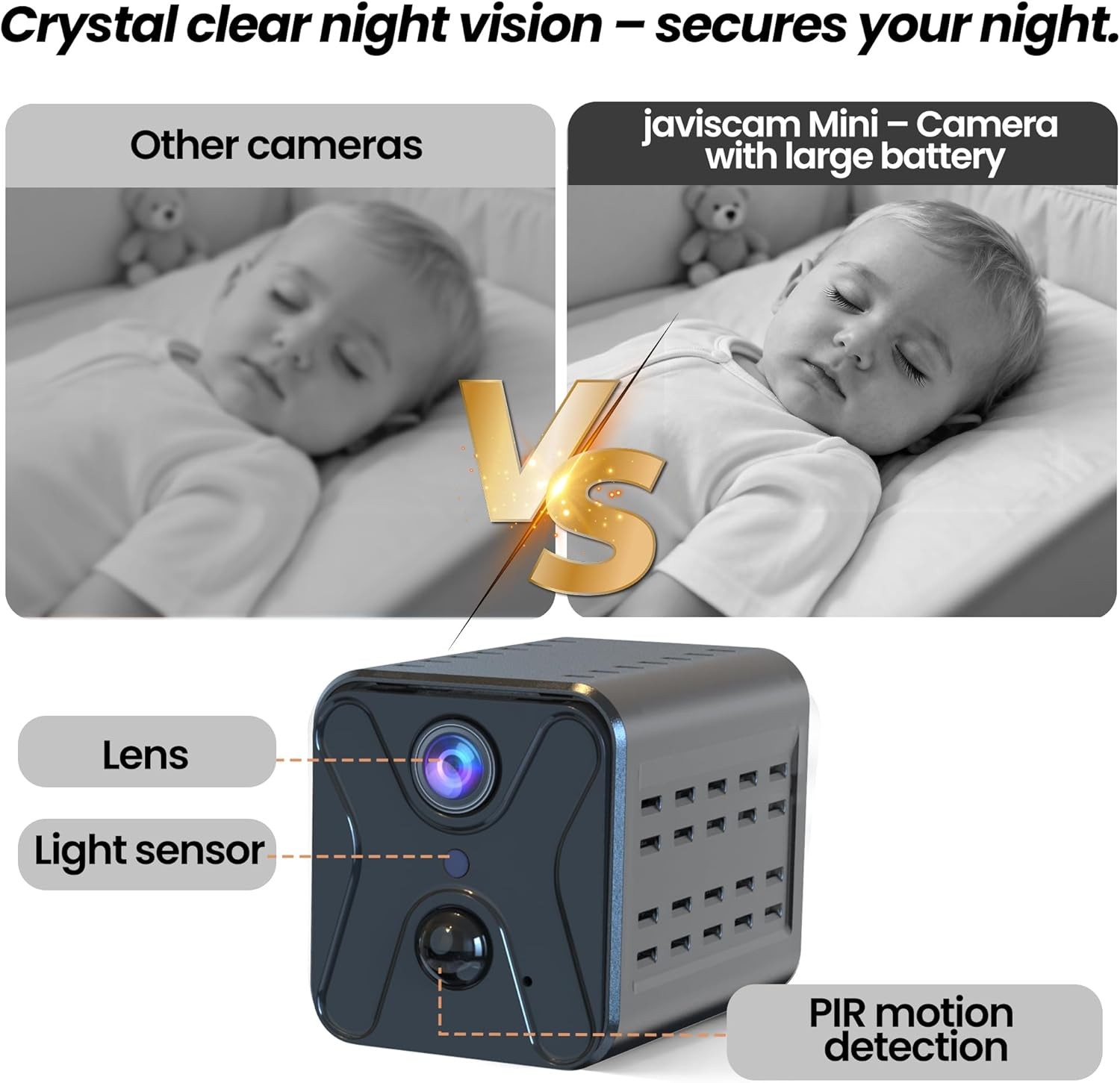4K Mini Wireless Security Camera with AI Detection & 60 Days Battery Life
