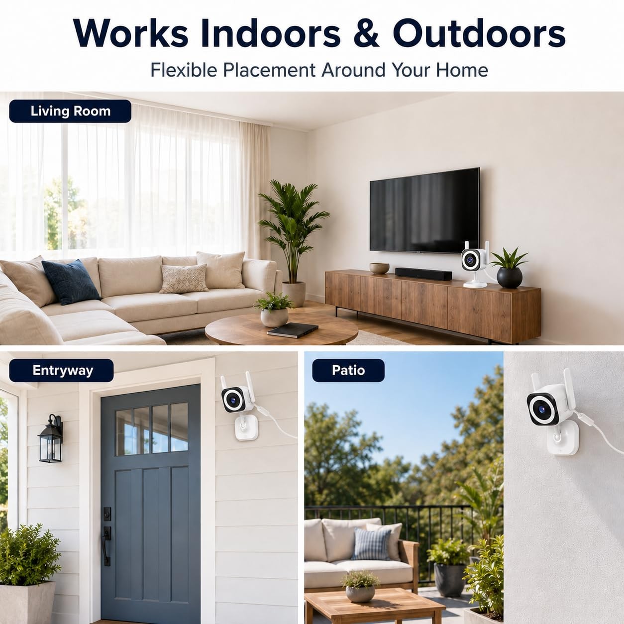 2K Cameras for Home Security, 5G/2.4G WiFi Indoor Outdoor Security Camera for…