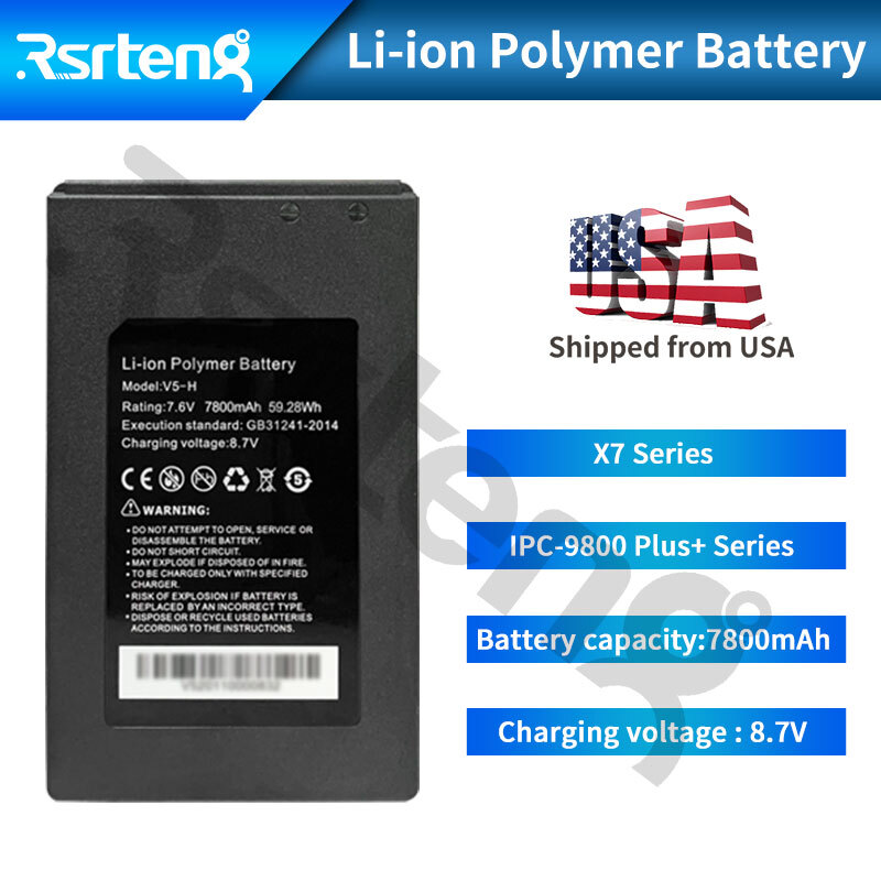 Rsrteng V5-H Battery Compatible with IPC-9800plus+ and X7 series camera tester