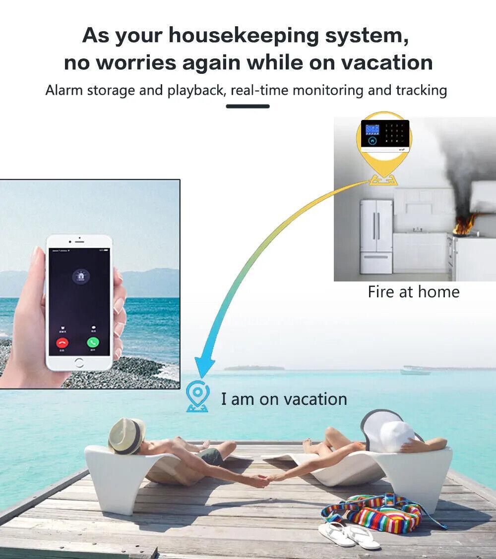 Hot Tuya Alarm System Wifi/2.4 GSM/4G Motion Sensor Smart Home Wireless Security