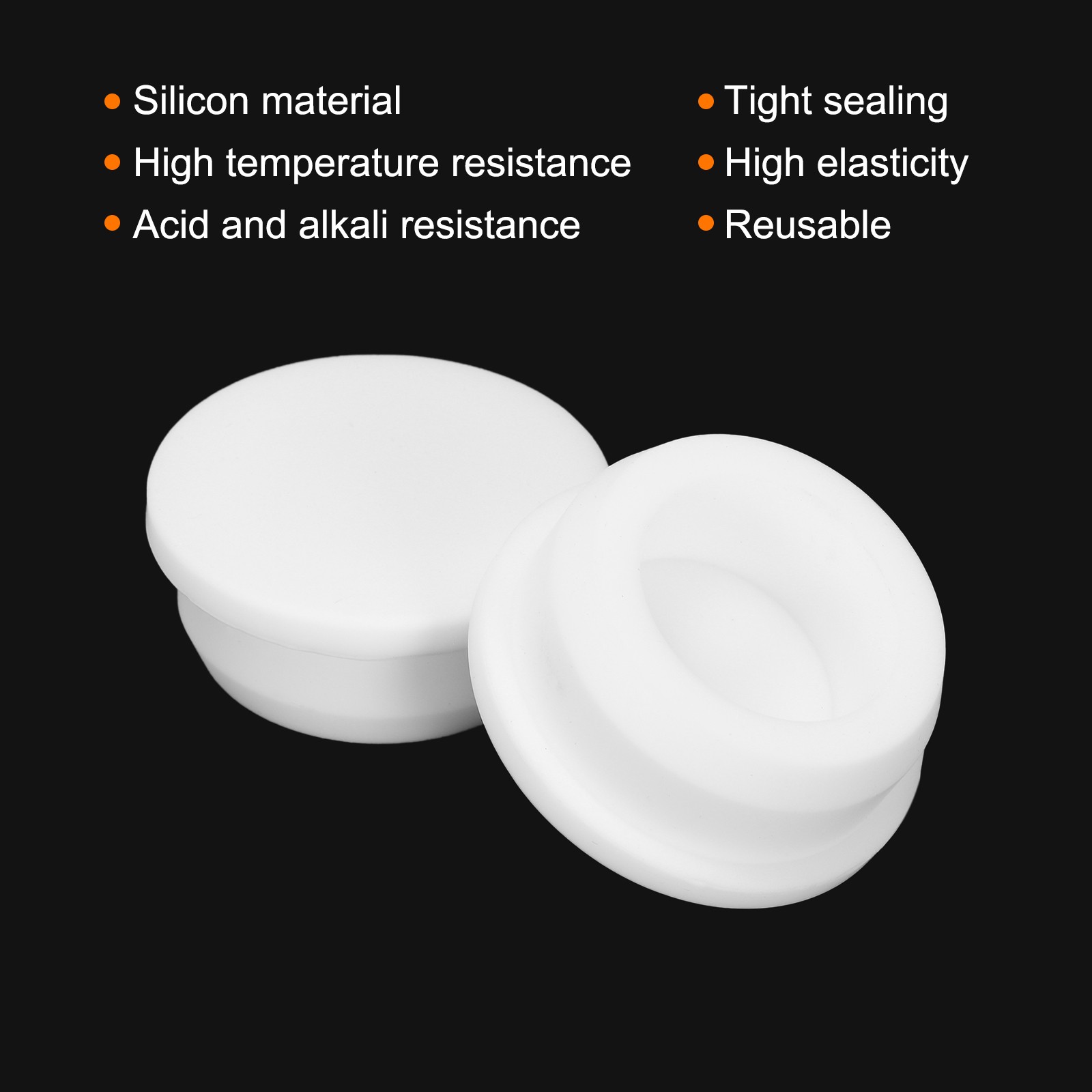 4 Pcs High Temp Silicone Plug Mount Dia 33.3mm/1.31 Inch t Shaped Rubber Stopper
