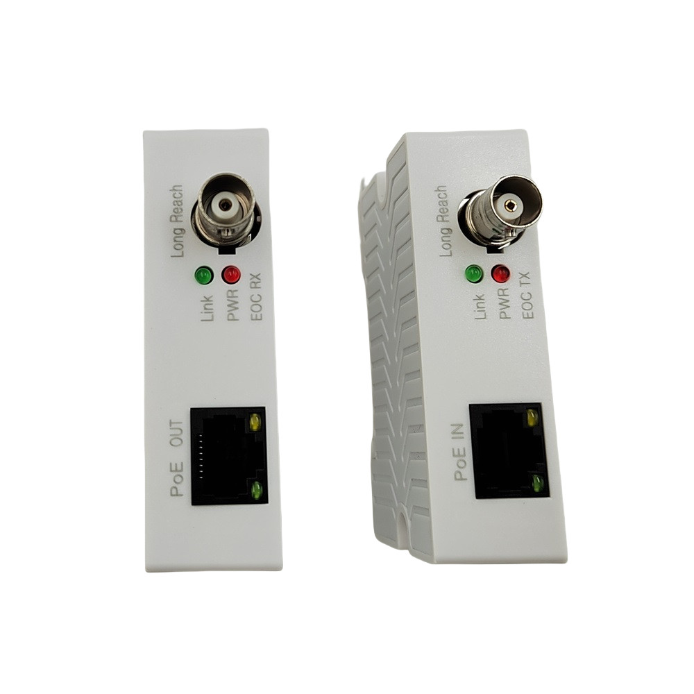 POE Over Coax EOC Converter IP Over Coax Max 3000ft Power and Data 2pcs