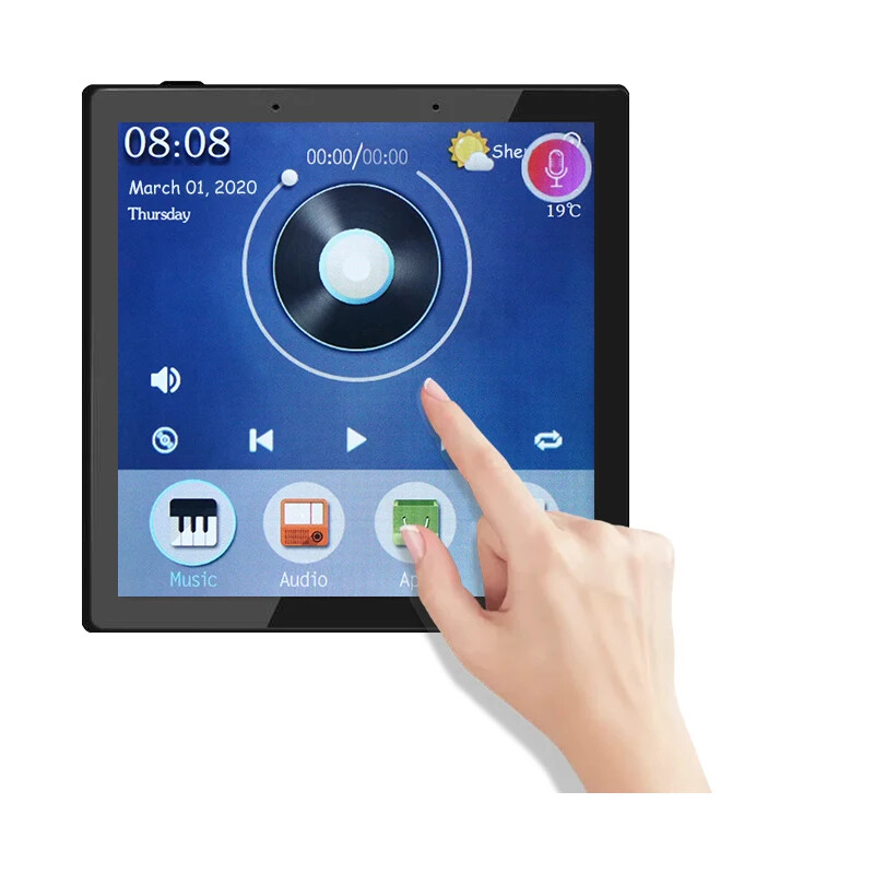 4 Inch Touch Panel in Wall LCD WIFI Smart Switch for Smart Home with Tuya App