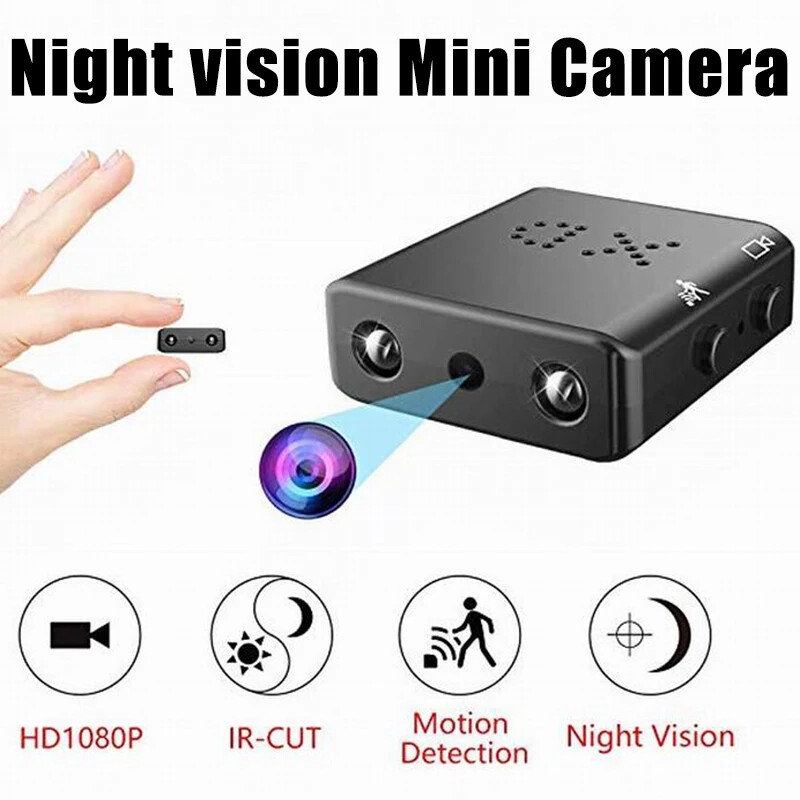 Mini Micro HD 1080P Security Camera Night Vision Motion Home Office SD Card