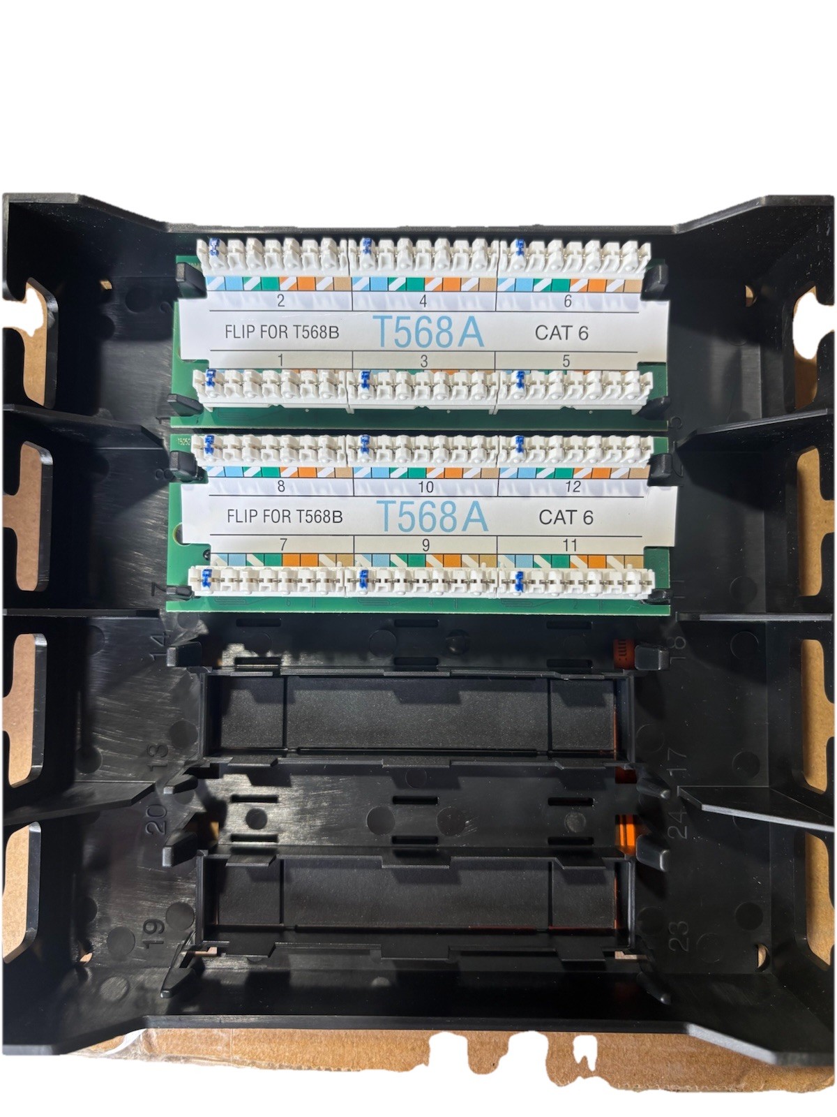 NEW Leviton Twist & Mount Patch Panel, 12-Port, Cat6 (476TM-612)