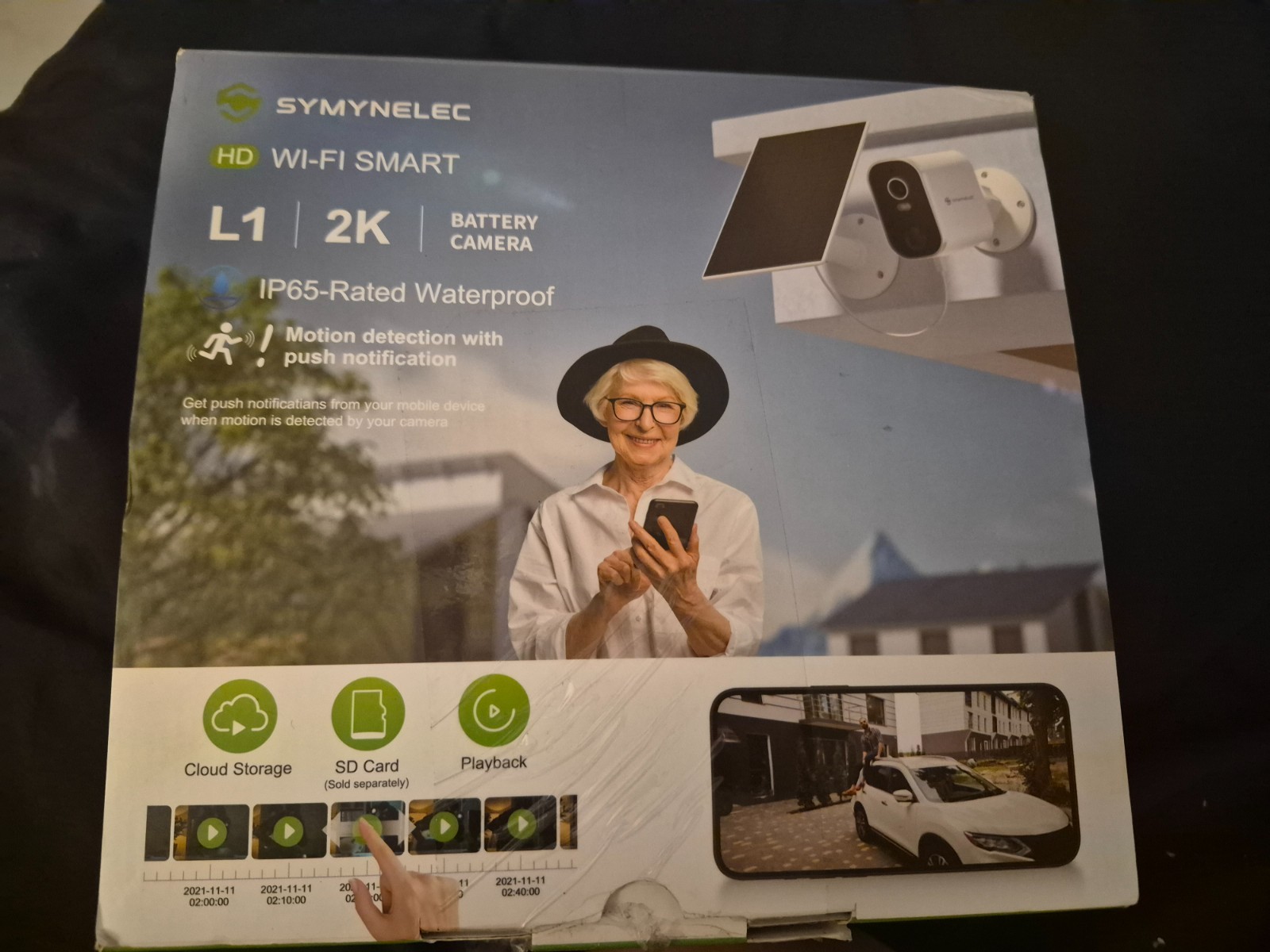 WiFi Outdoor Security Cameras, 5G/2.4G Solar-Powered Home Security Cameras