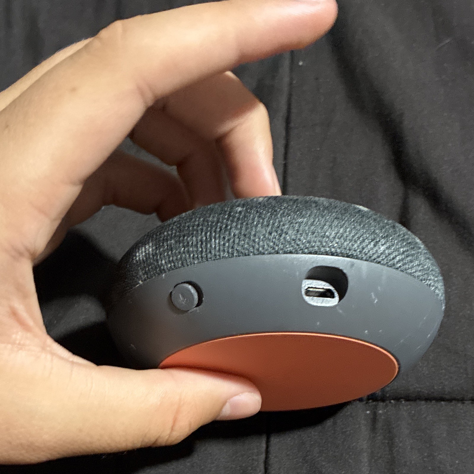 Google Home Mini Smart Speaker Gray/Orange Wi‑Fi Bluetooth Wireless
