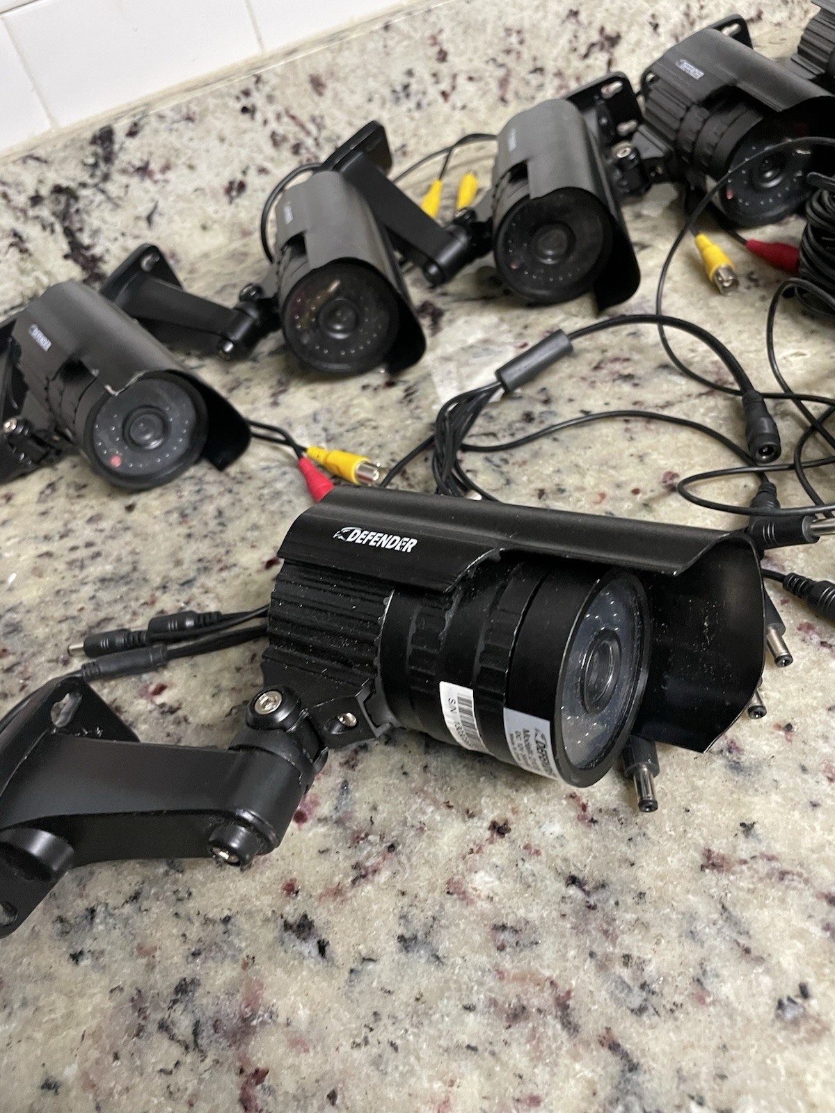 Defender Wired Security Cameras with Cables model #21006 night vision