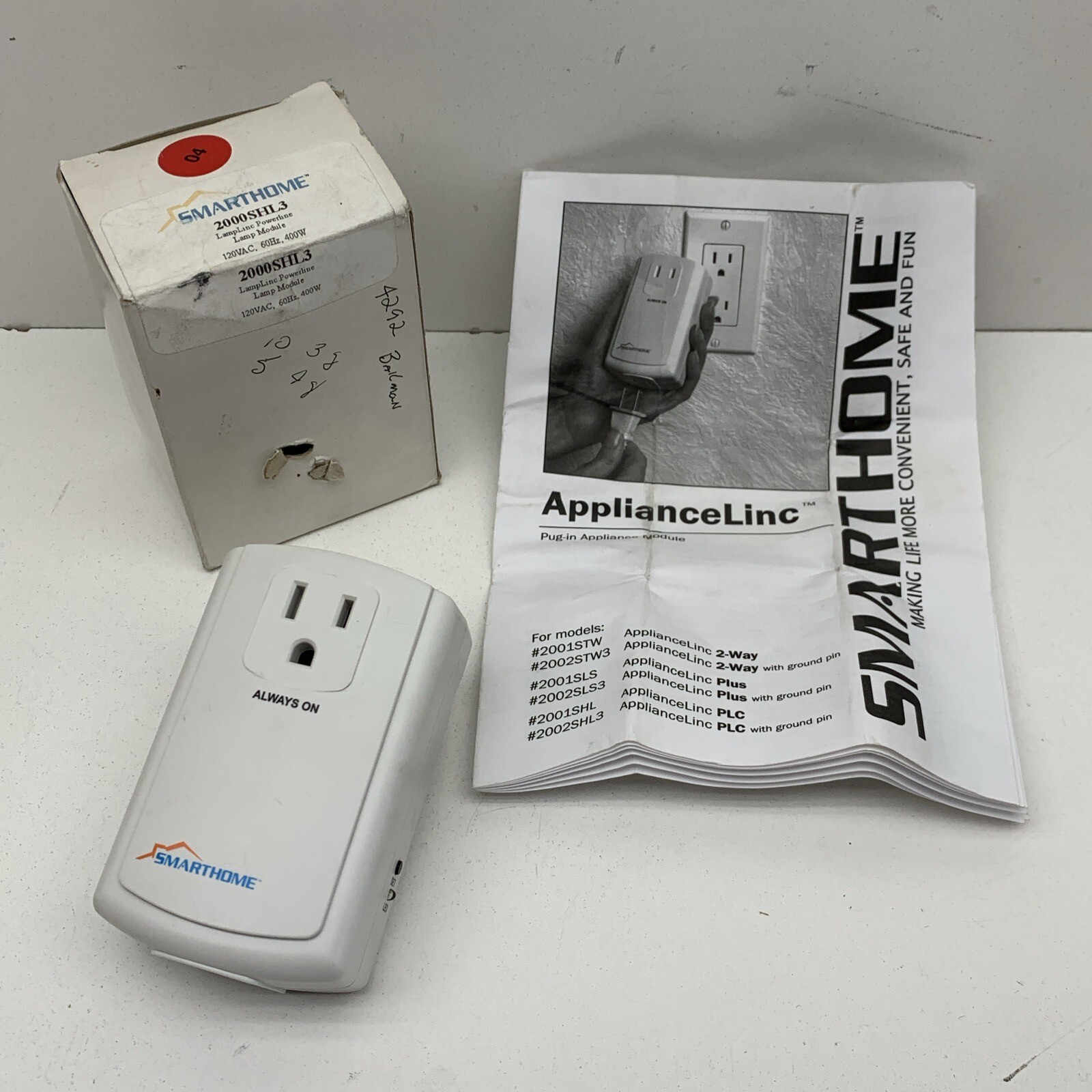 SmartHome LampLinc 2000SHL3 Powerline Lamp Light Controller Module 400W