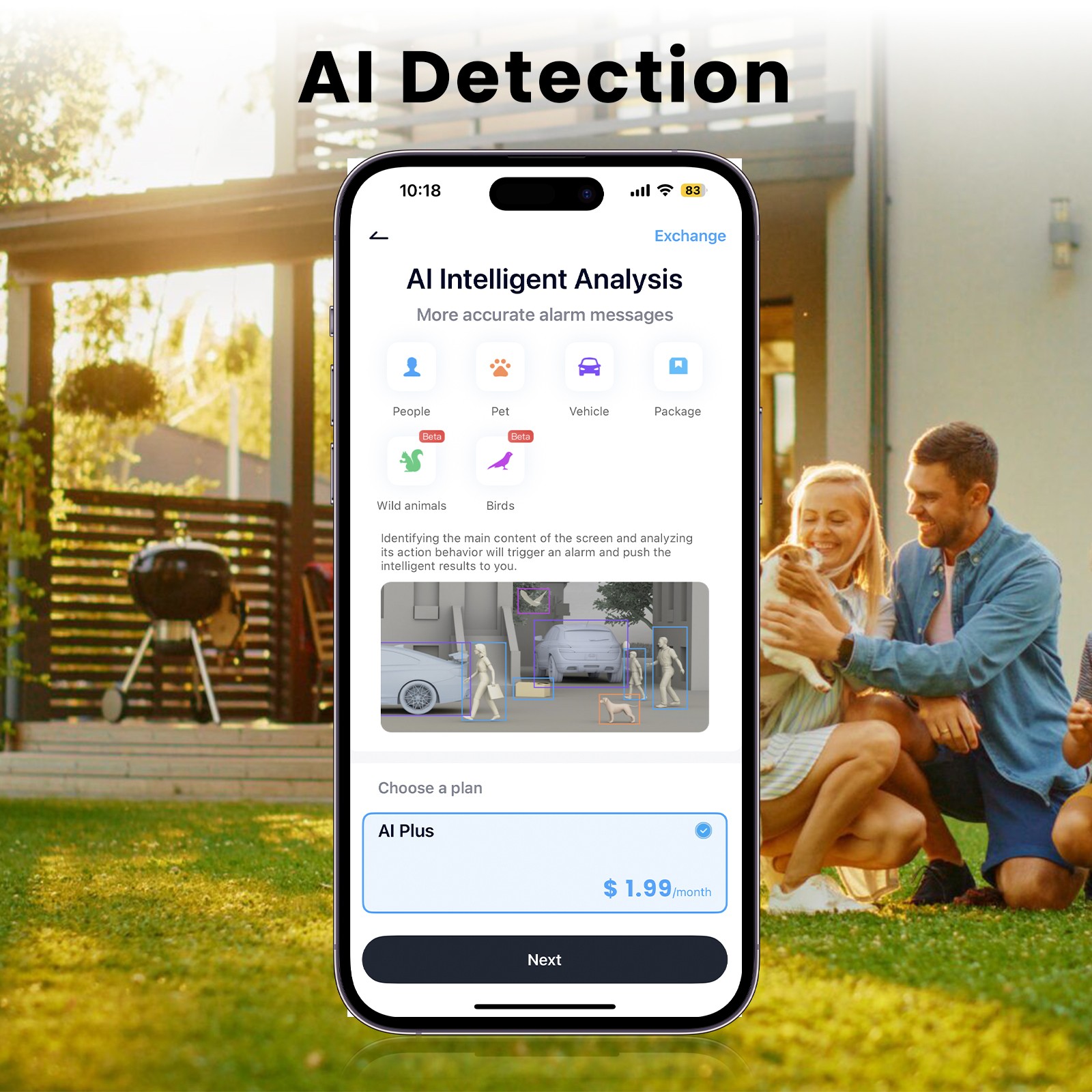 ARCCTV 4MP Solar 100%Wireless Security Camera 4-Pack -Smart Human Detection,IP66