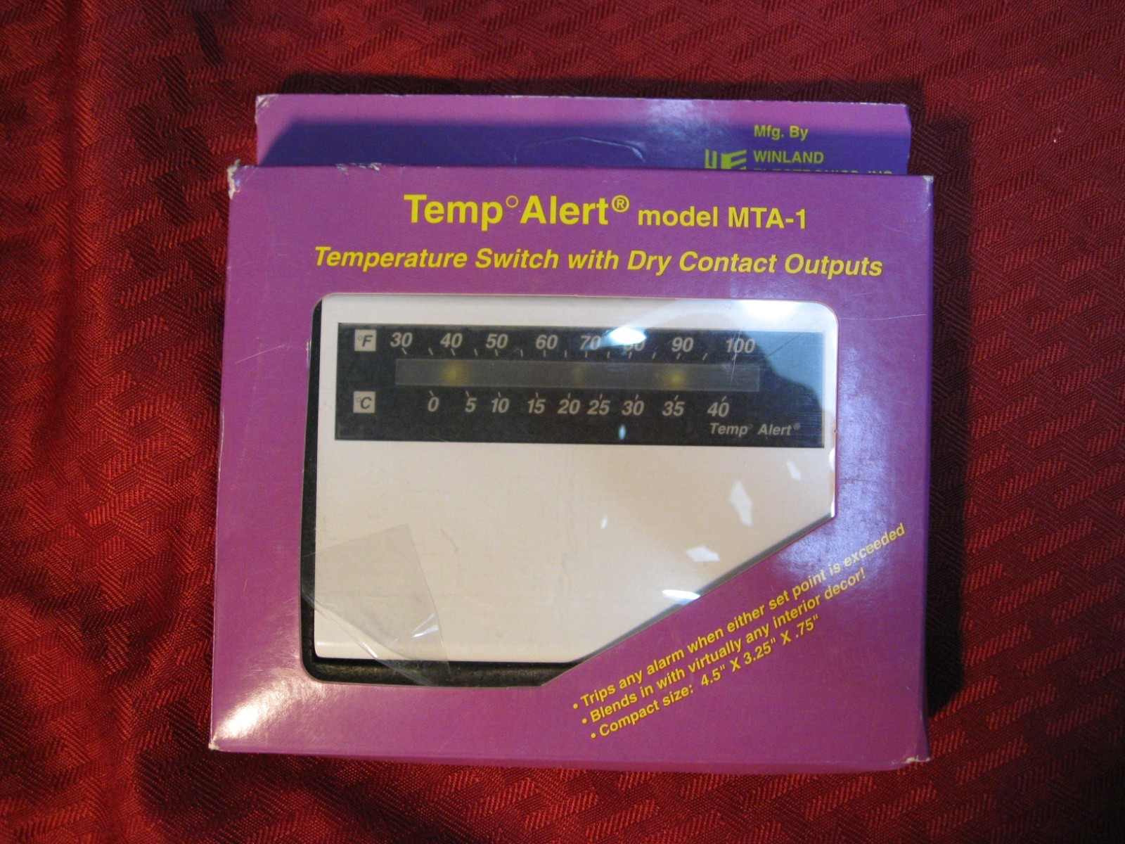 Winland Electronics Temp Alert MTA-1 Temperature Switch Dry Contact Outputs New