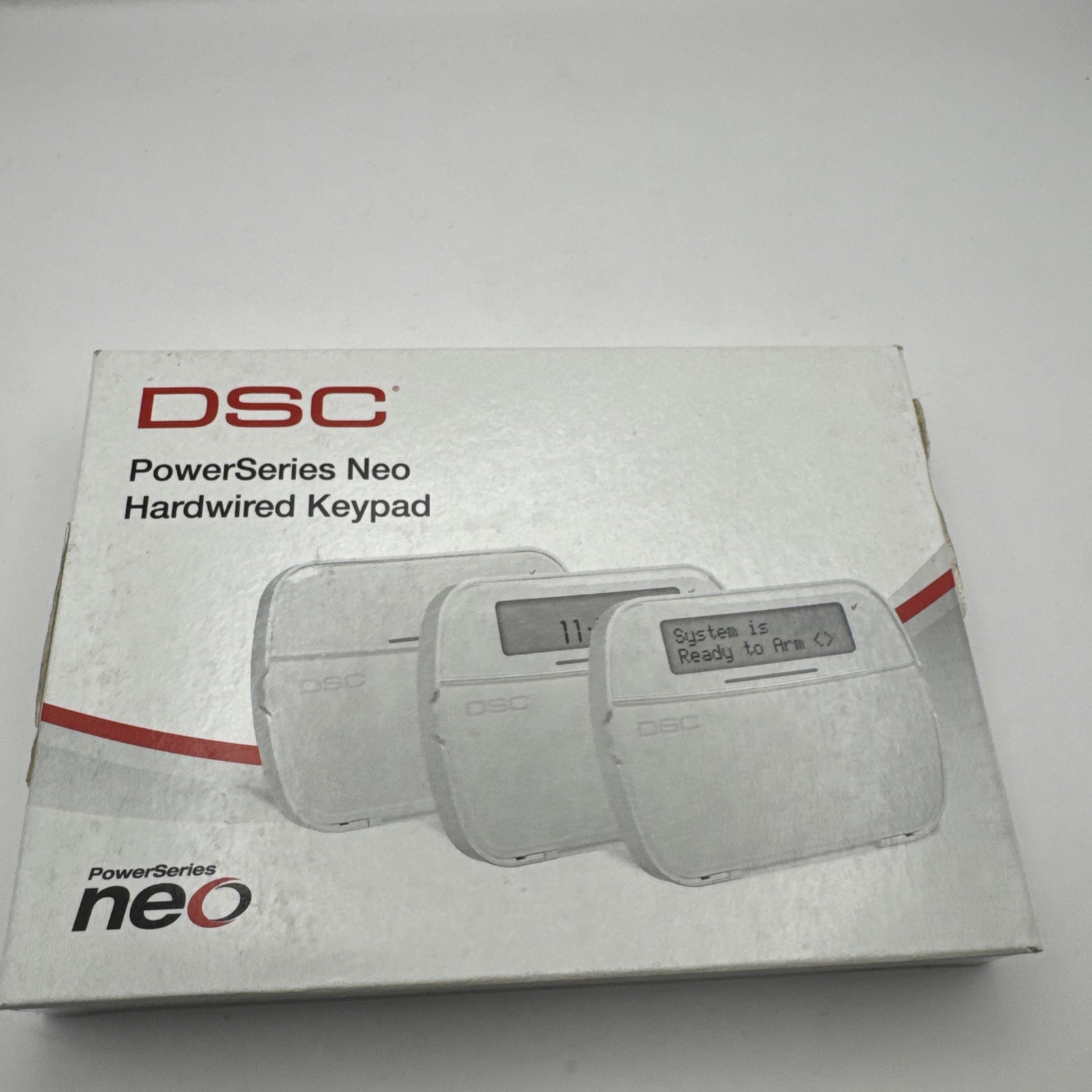 DSC PoweSeries NEO 128-Zone Icon Hardwired Keypad, Blue LCD Display, HS2ICNENG