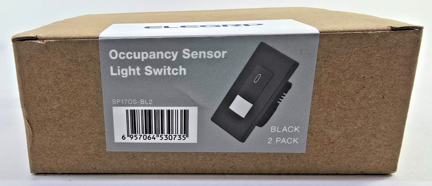 ELEGRP Occupancy Motion Sensor Light Switch, PIR Infrared Motion Activated Wall