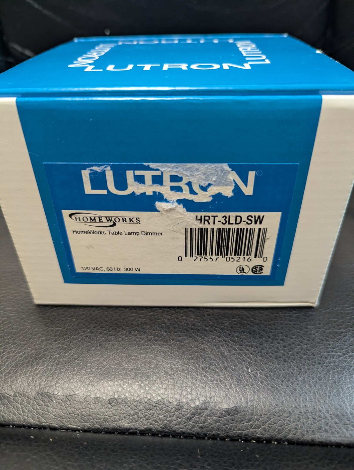 Lutron Homeworks HRT-3LD-SW Table Top Dimmer – Snow/White – NEW
