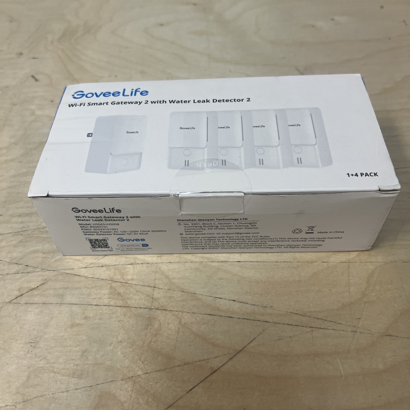 GoveeLife Wi-Fi Gateway 2 with Water Leak Detector 2 1+4 Pack H5043+H5058 Sealed