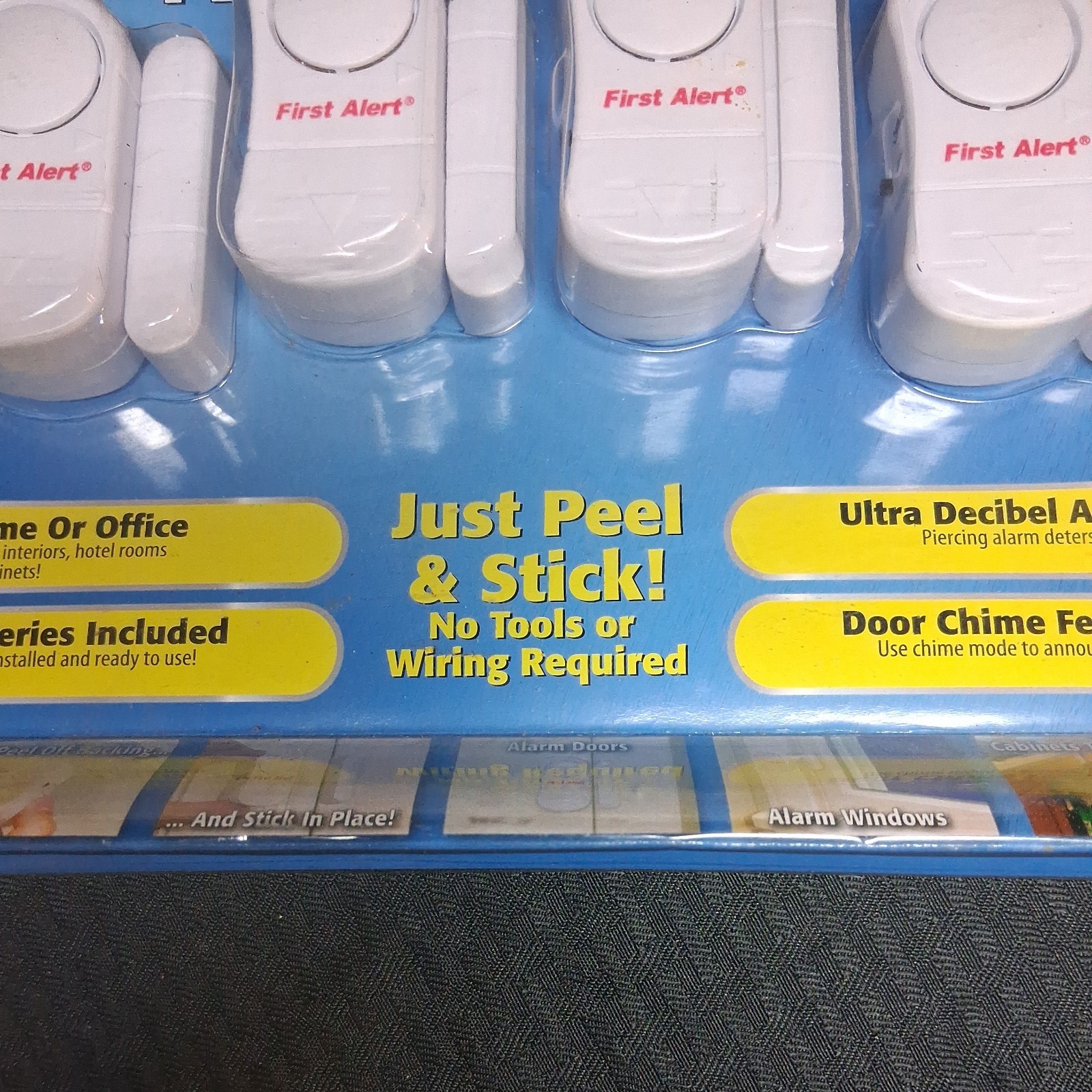First Alert Instantly Alarm 4 Windows or Doors Peel & Stick SKU 2716
