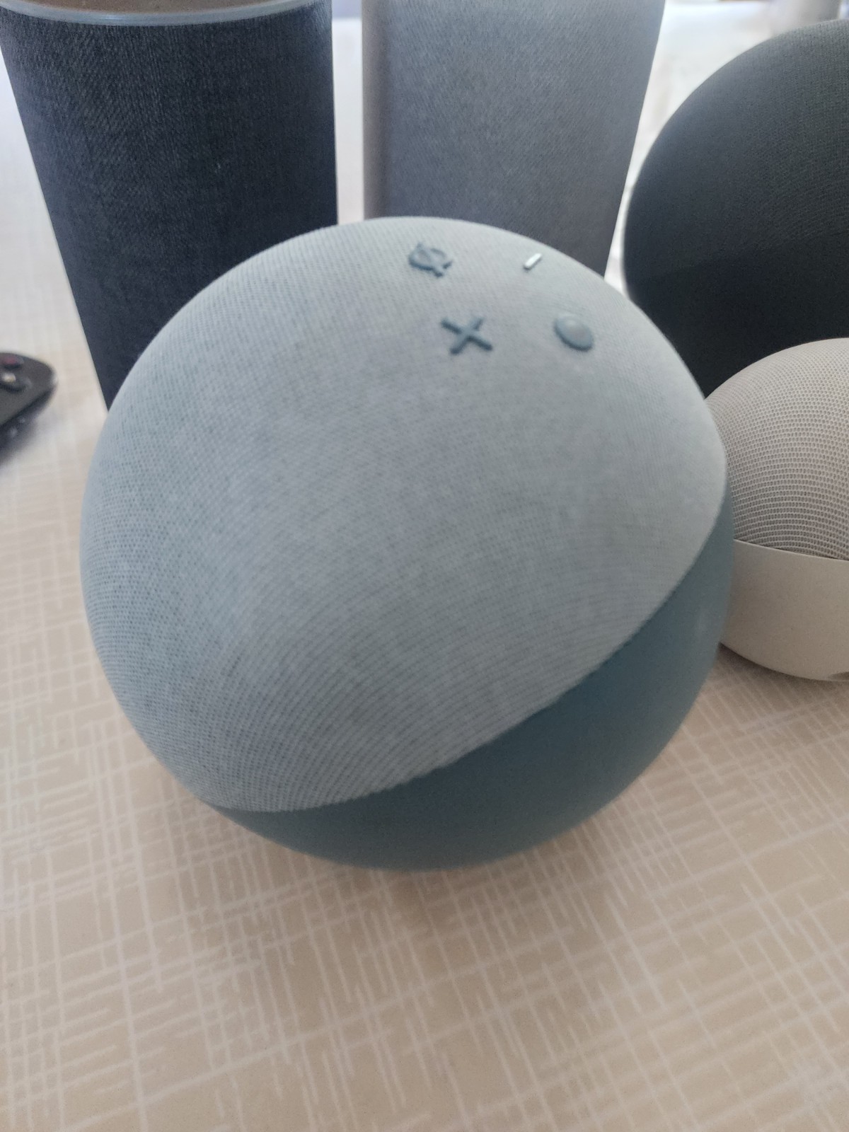 Amazon Echo (4th Gen) lot 5 pices Premium Sound Alexa Speaker Blue