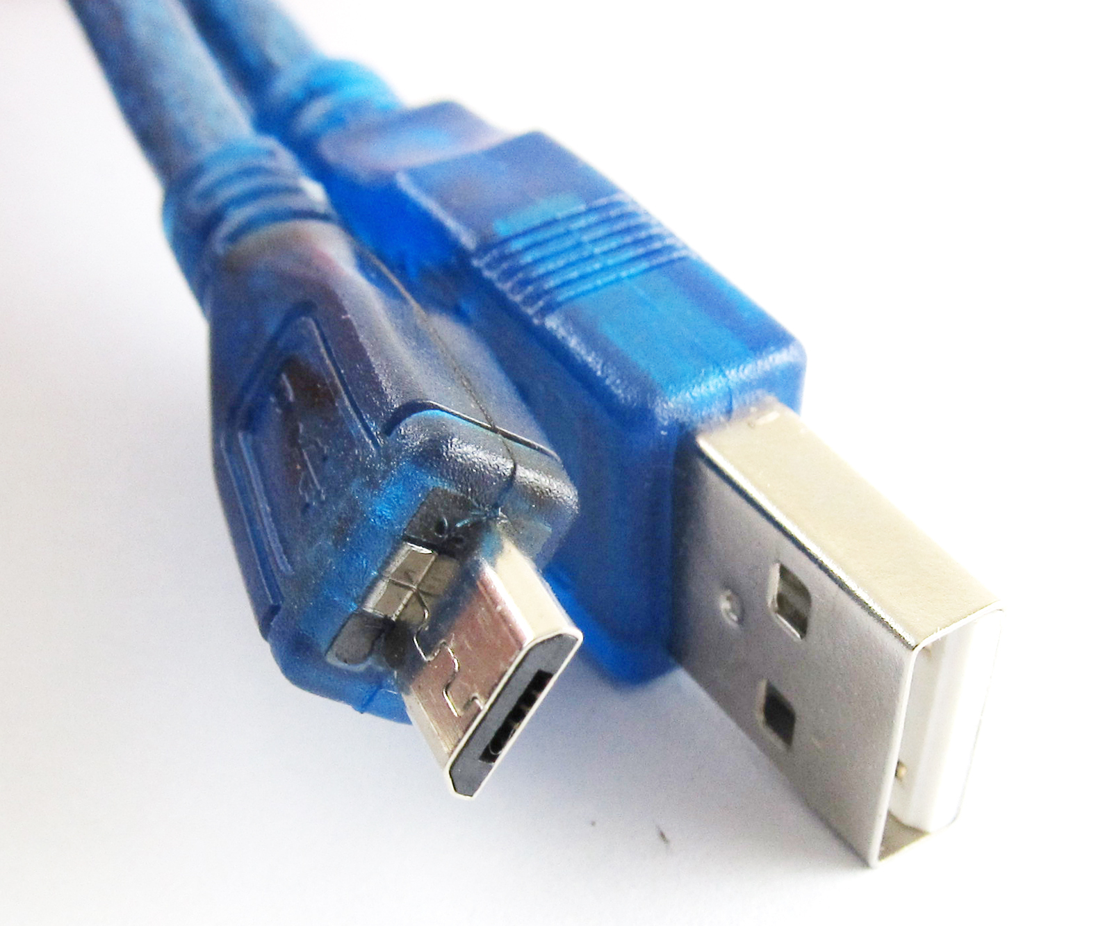 1pc 1ft USB 2.0 Type A Male to Micro B 5pin Male Convert DATA Cable Universal