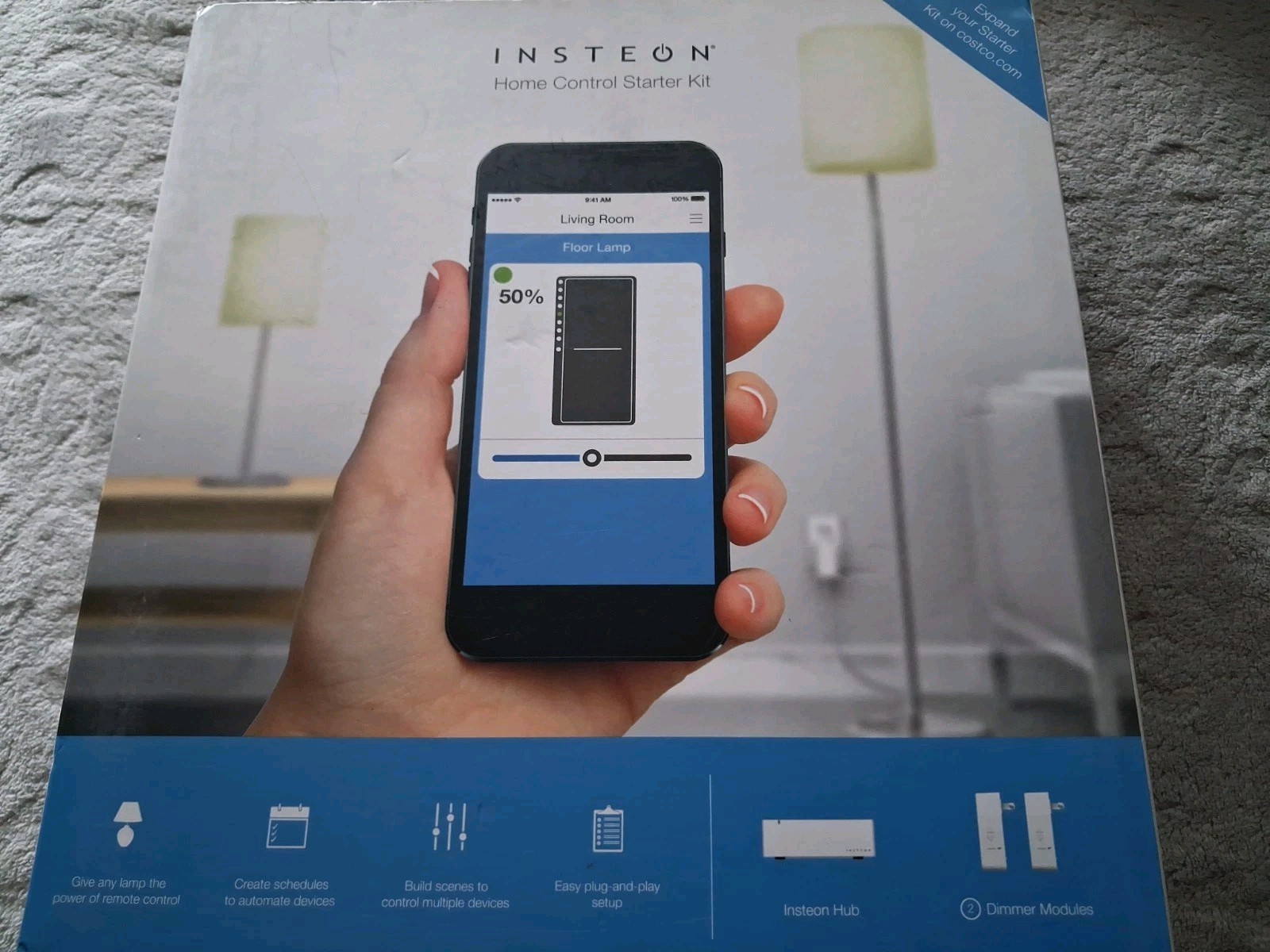 New Insteon Home Control Starter Kit Model 2244-372 Hub Dimmer Modules Sealed