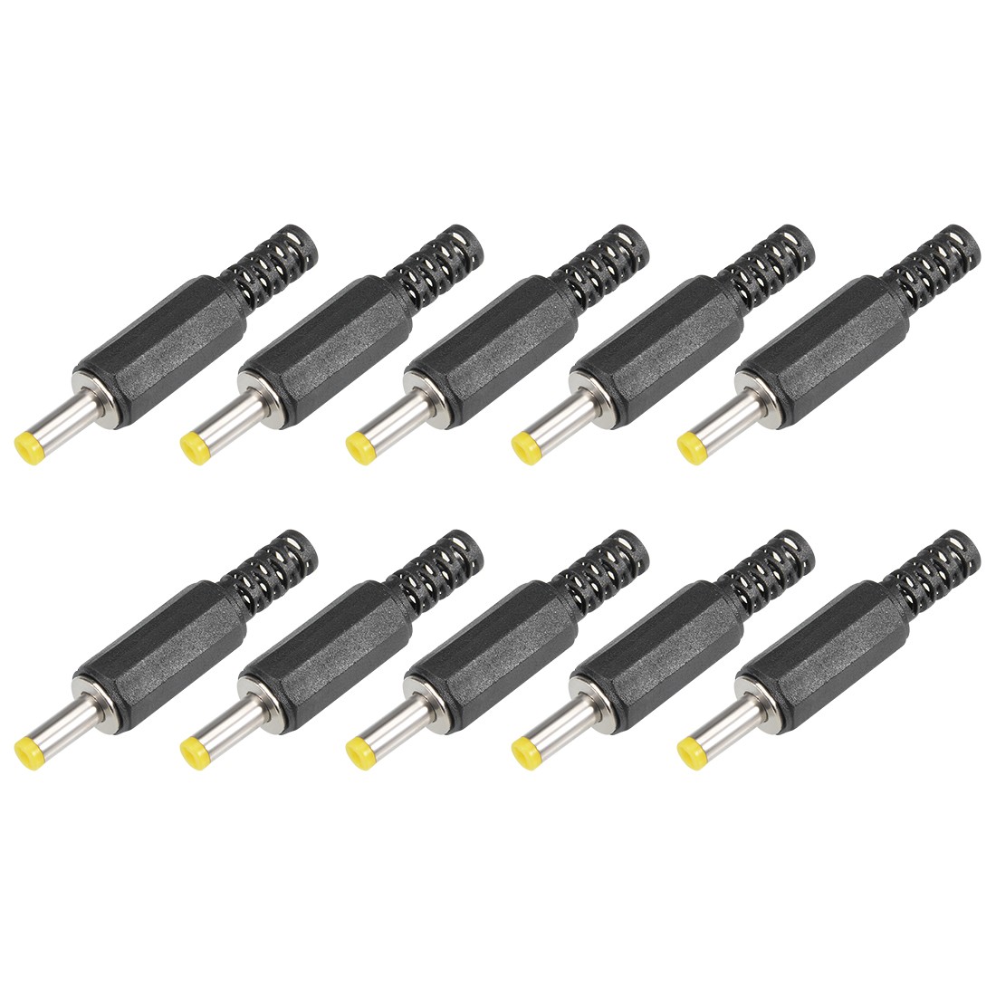 10 Pcs 4.0mm x 1.7mm Straight Male DC Power Jack Solder Connector Adapters